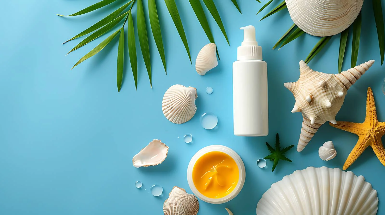 Baby Sunscreen and Beach Accessories Image — free download from Dotvec
