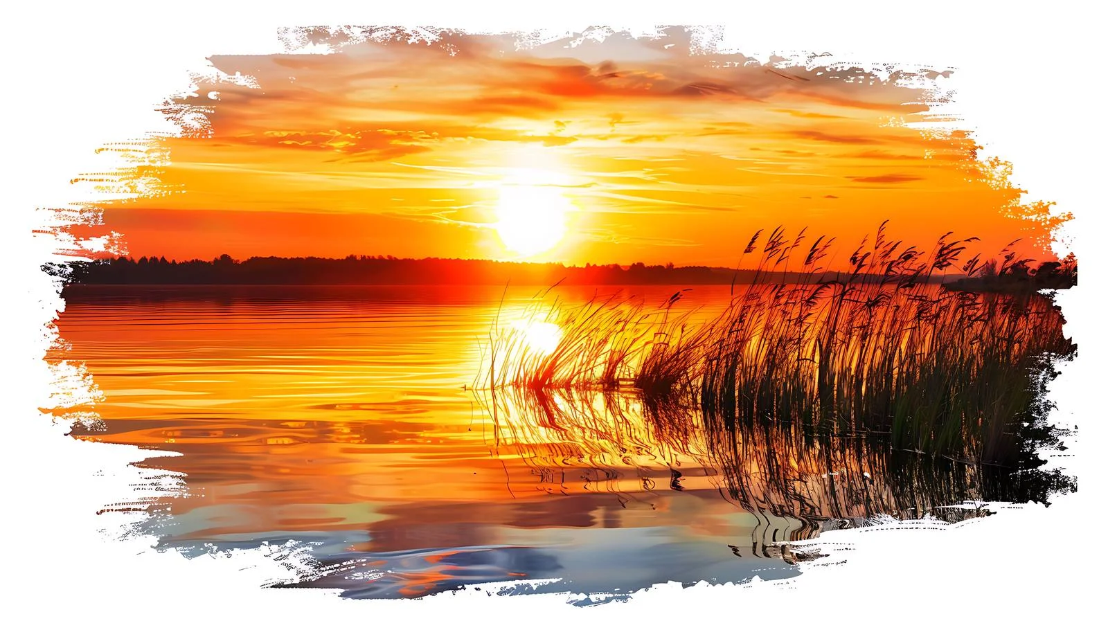 Tranquil River Coast Sunset View — free download from Dotvec