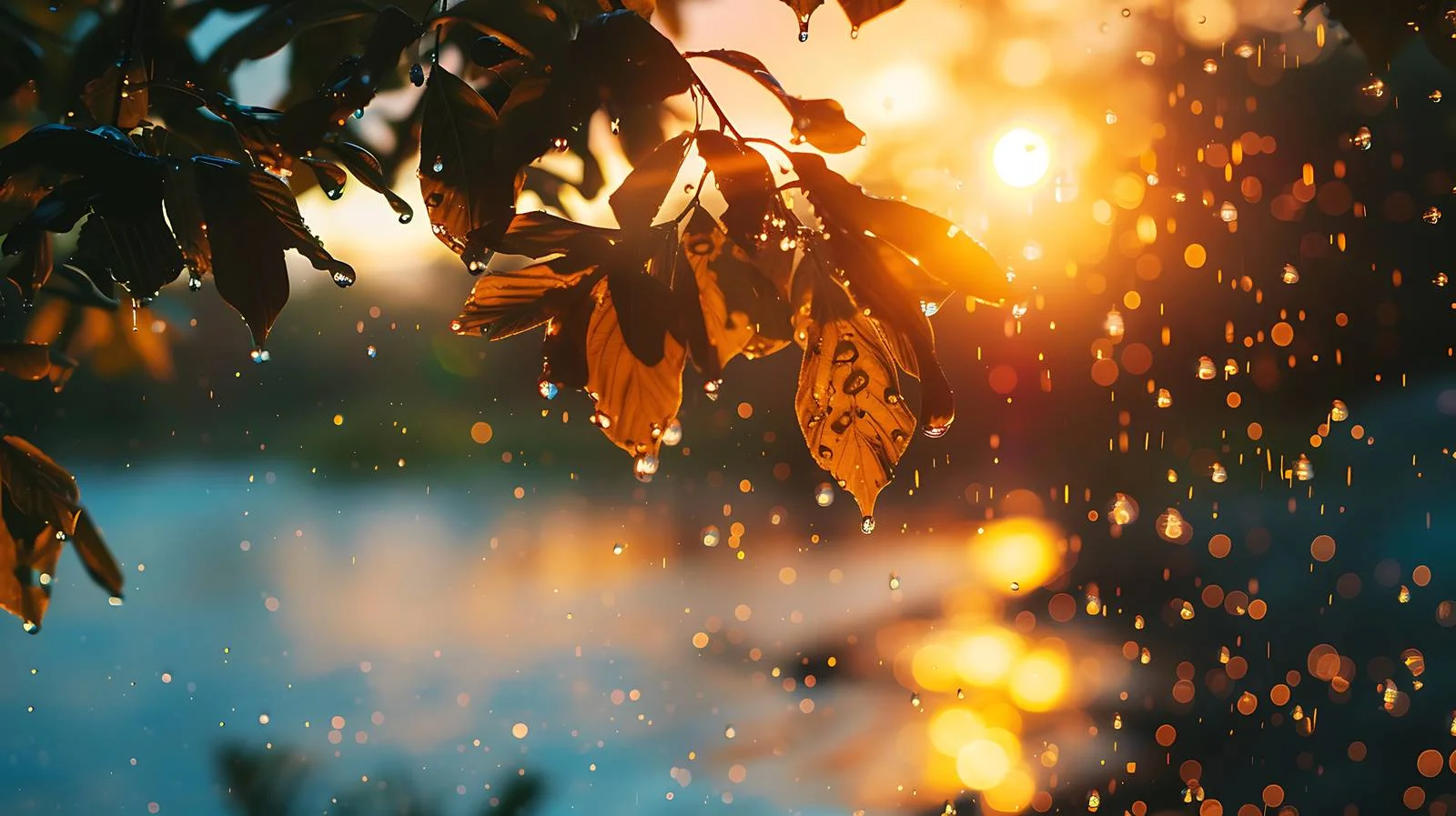 After-rain Summer Sunset Glow — free download from Dotvec