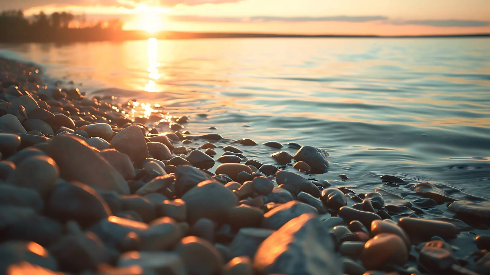 Tranquil Sunset over Northern Minnesota Lake — free download from Dotvec