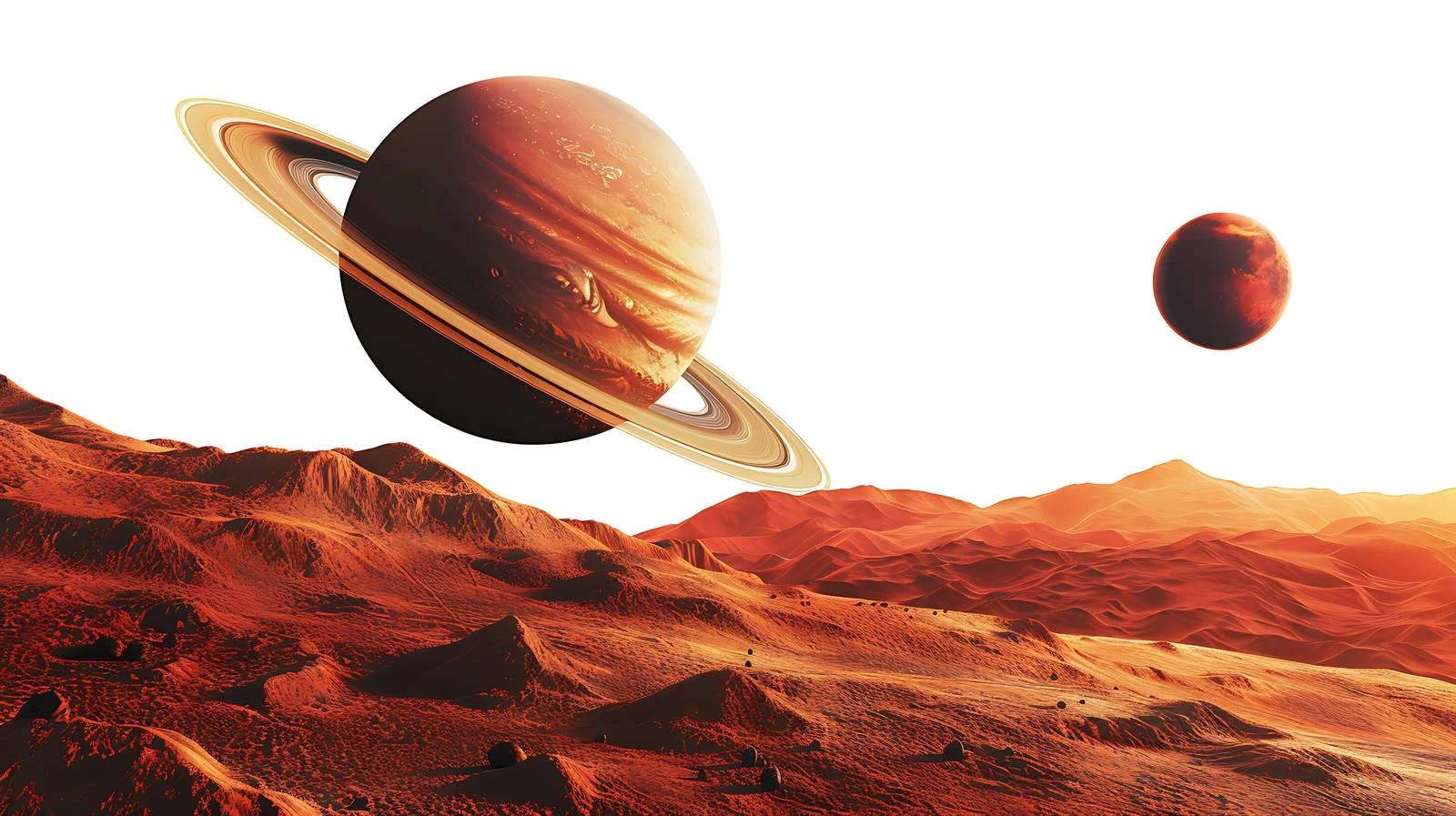 Mars and Saturn Planetary Alignment — free download from Dotvec