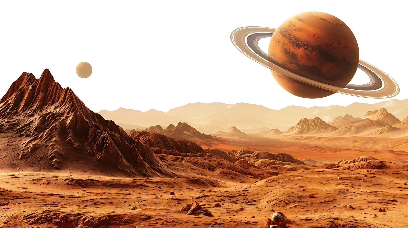 Mars and Saturn Celestial Planets — free download from Dotvec