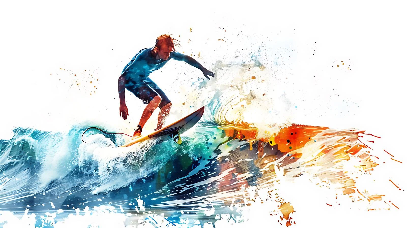 Surfer in Bali Indonesia Isolated — free download from Dotvec