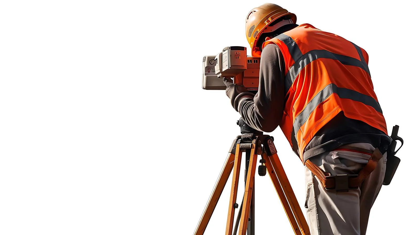 Construction Surveyor with Theodolite Equipment — free download from Dotvec
