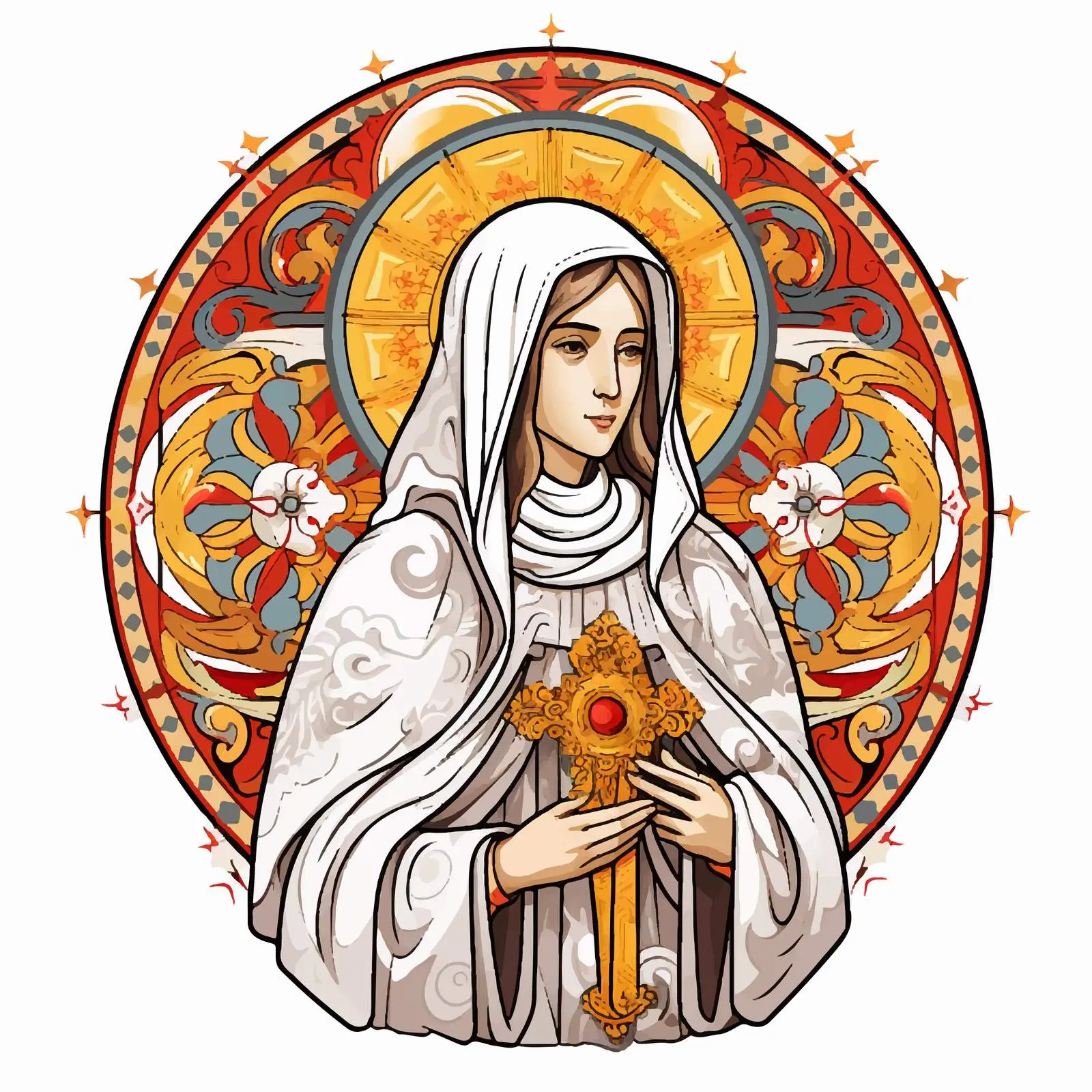 Saint Parascheva of the Balkans Illustration – free balkans image from Dotvec