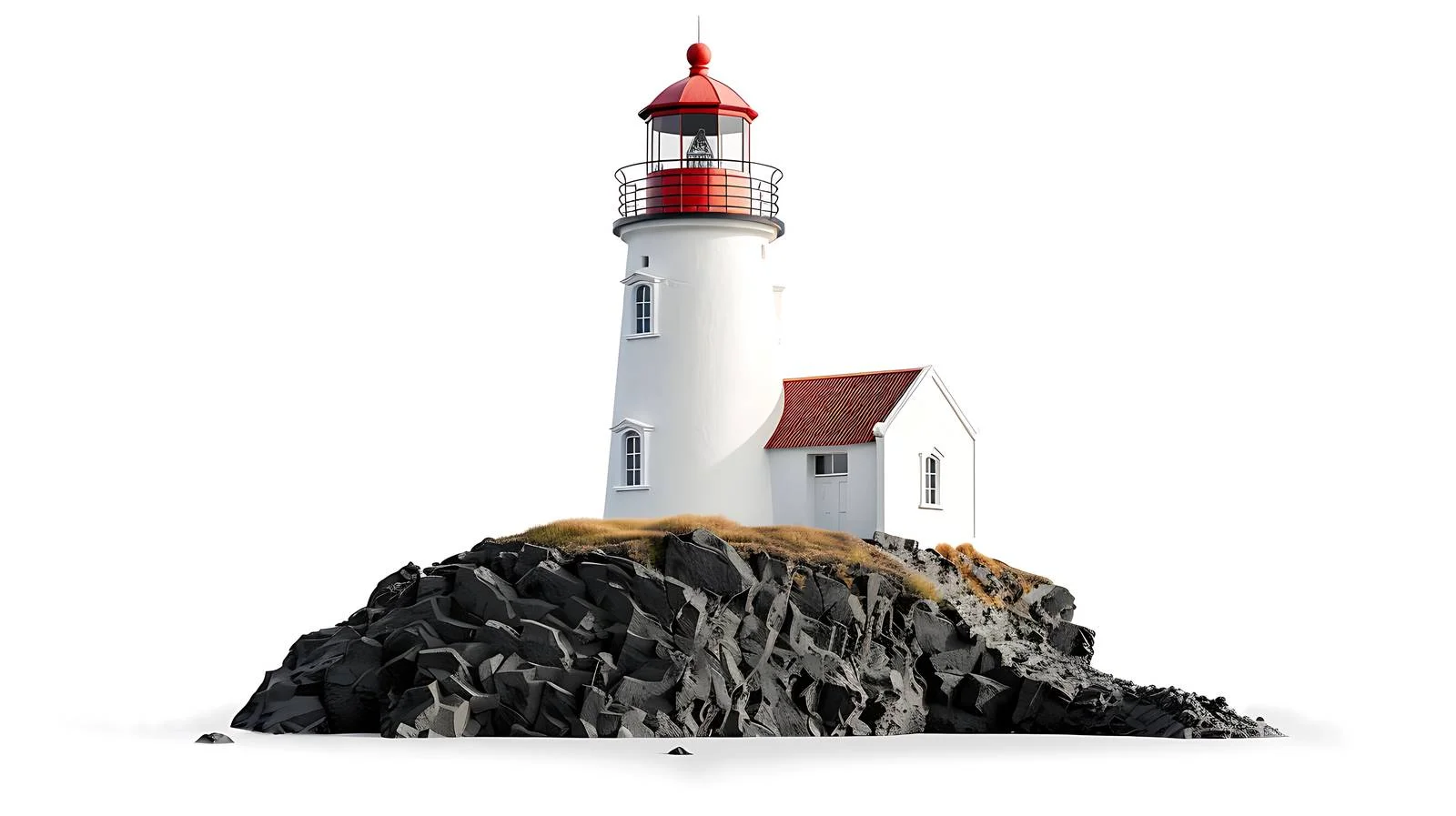Svortuloft Lighthouse on Iceland Clear Sky — free download from Dotvec