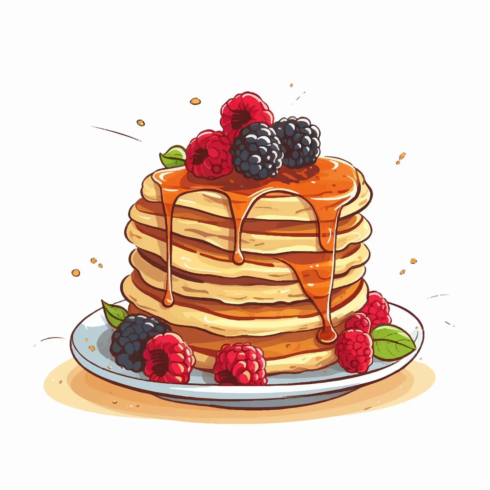 Delicious Sweet Breakfast Pancake Mix Banner — free download from Dotvec
