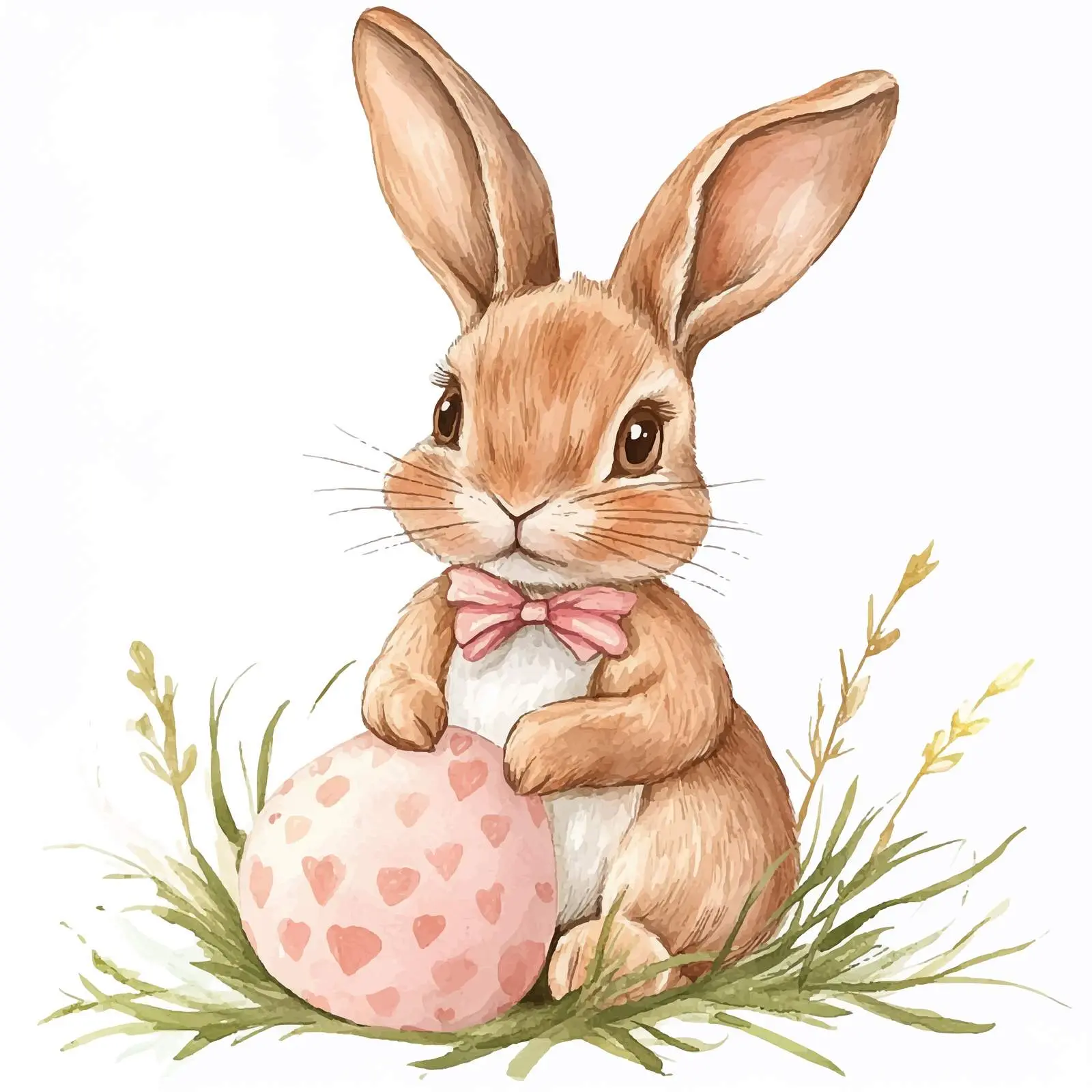 Sweet Rabbit Figure for Easter Celebration — free download from Dotvec