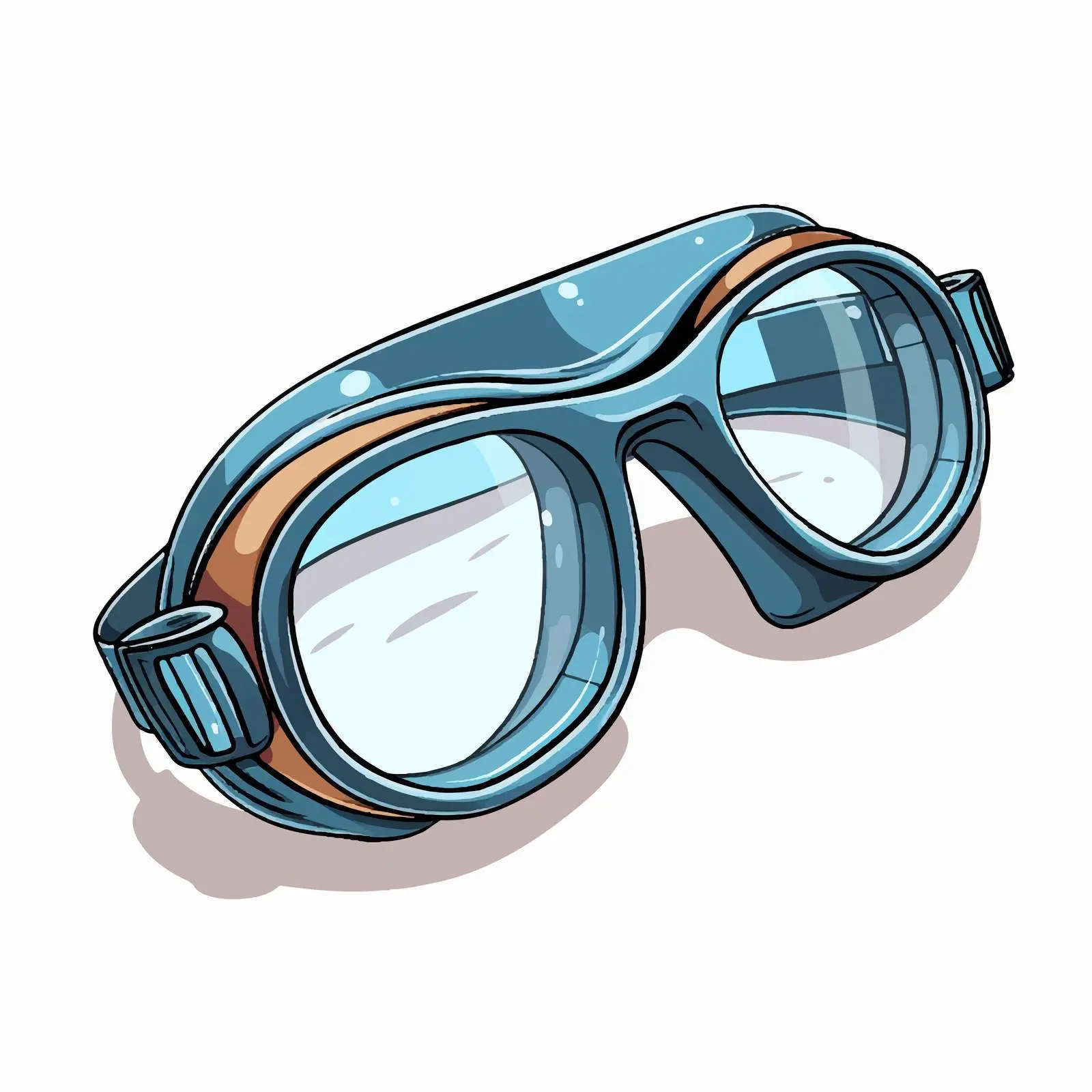 Swimming Goggles Line Vector Illustration – free sport equipment image from Dotvec