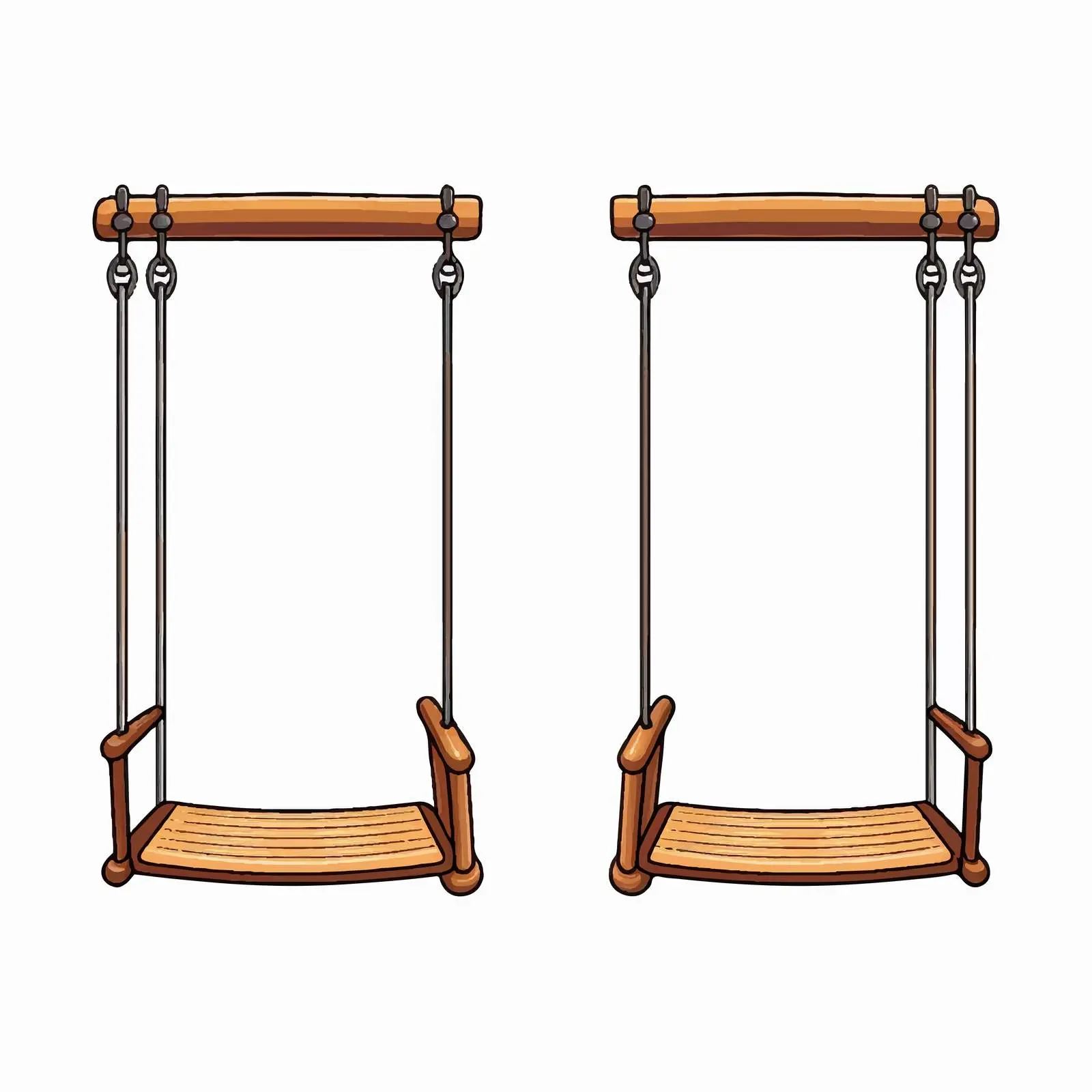 Swing Line Vector Illustration on White Background — free download from Dotvec