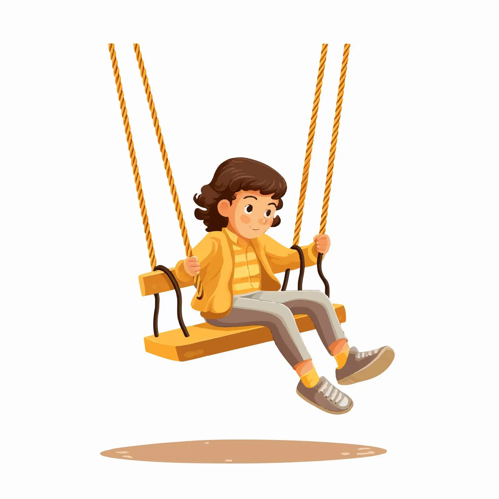 Top View Swing Vector Illustration on White Background — free download from Dotvec