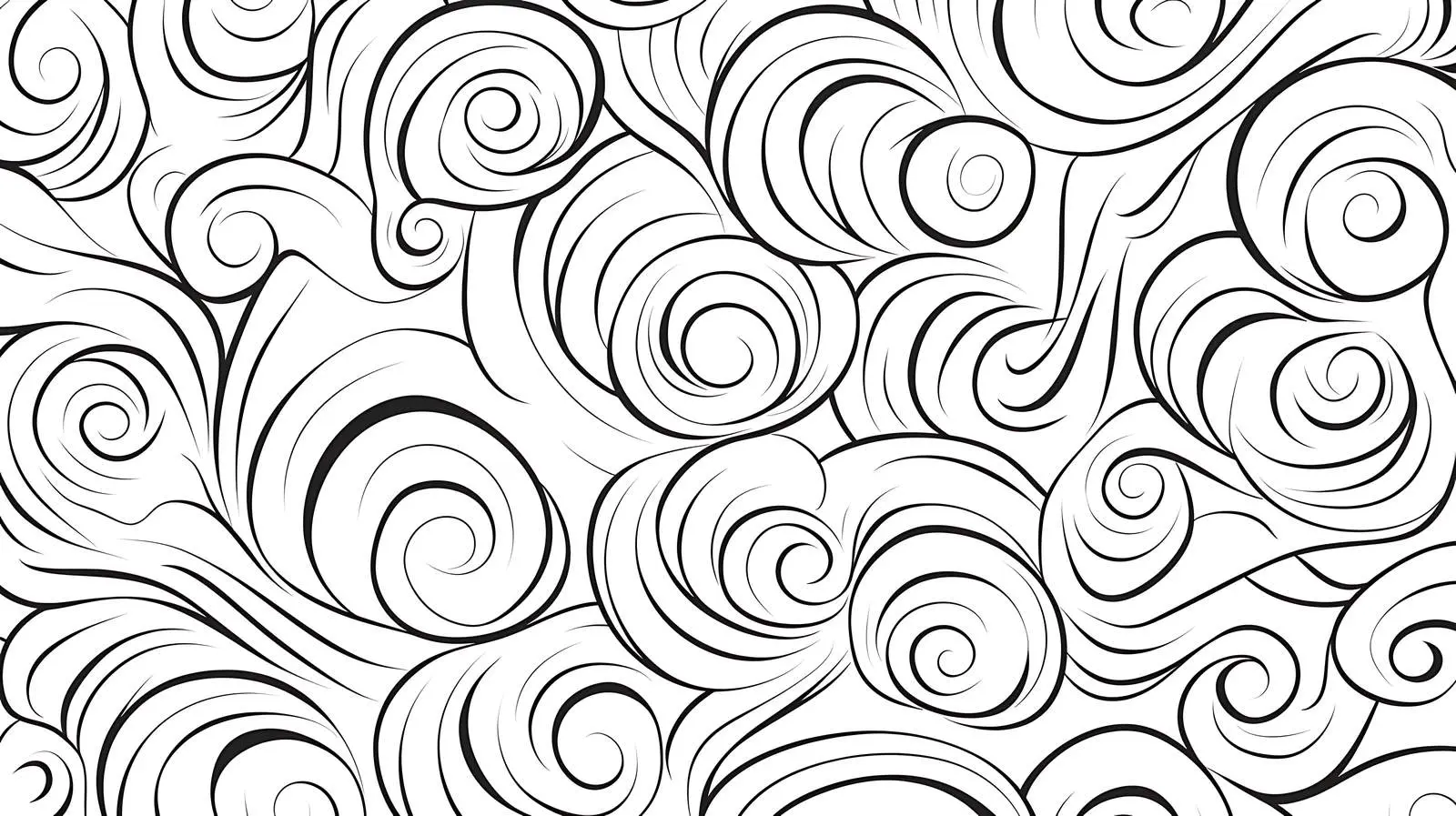 Elegant Swirl Pattern on White Background — free download from Dotvec
