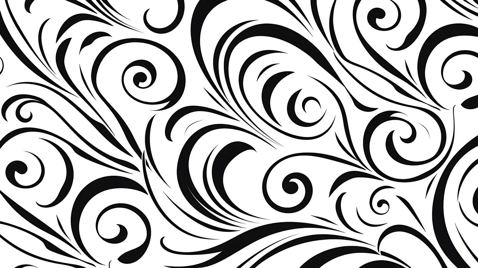 Elegant Swirled Line Decorative Pattern — free download from Dotvec
