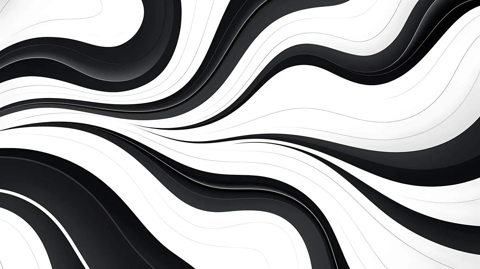 Elegant Black Swirls Decor Pattern — free download from Dotvec