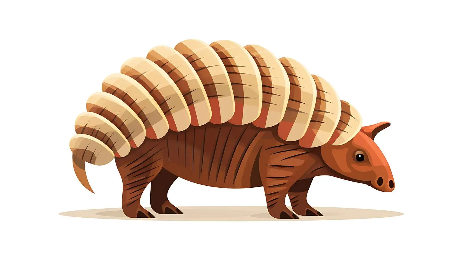 Playful Armadillo Cartoon Illustration — free download from Dotvec