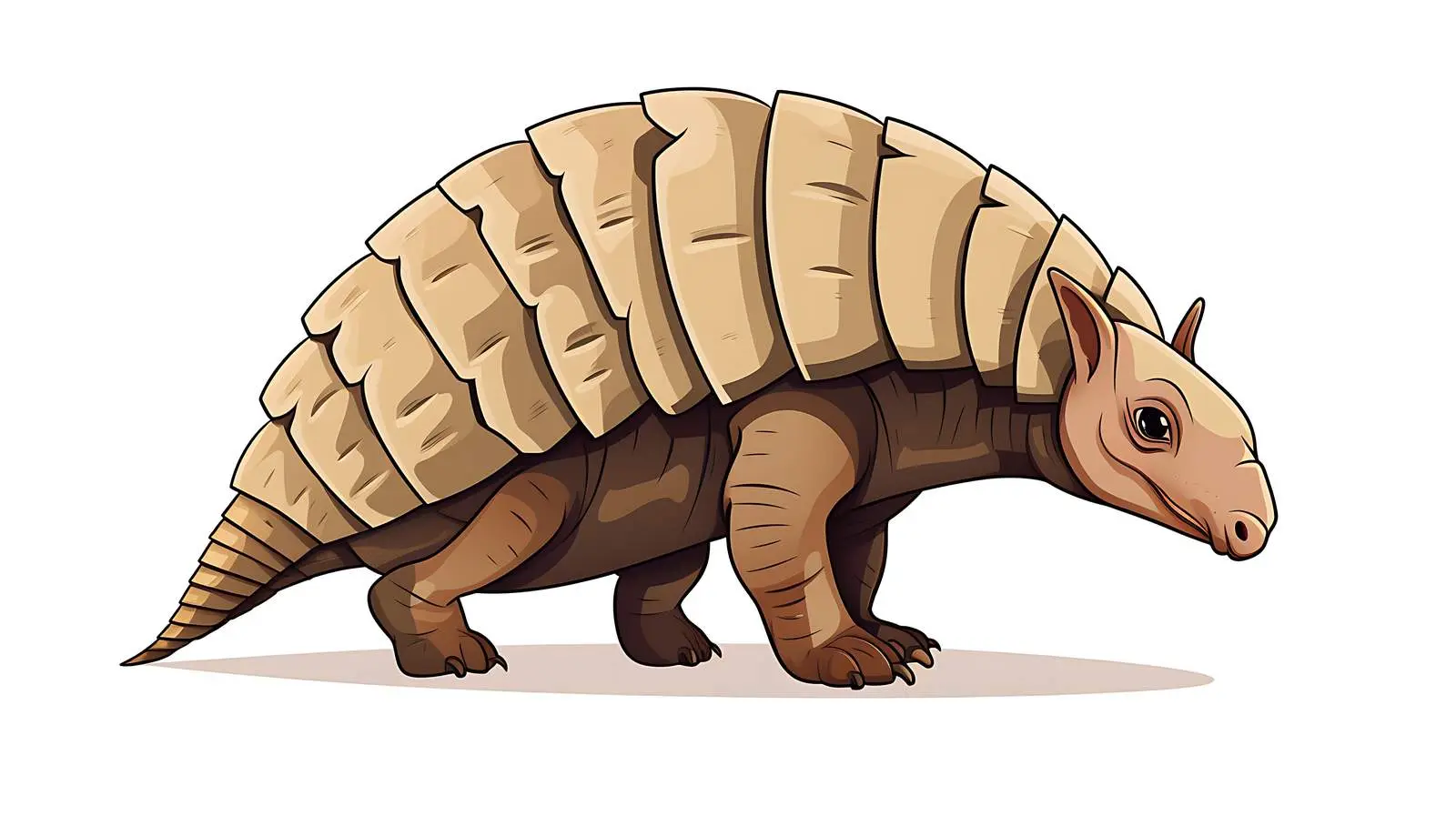 Whimsical Armadillo Cartoon Illustration — free download from Dotvec