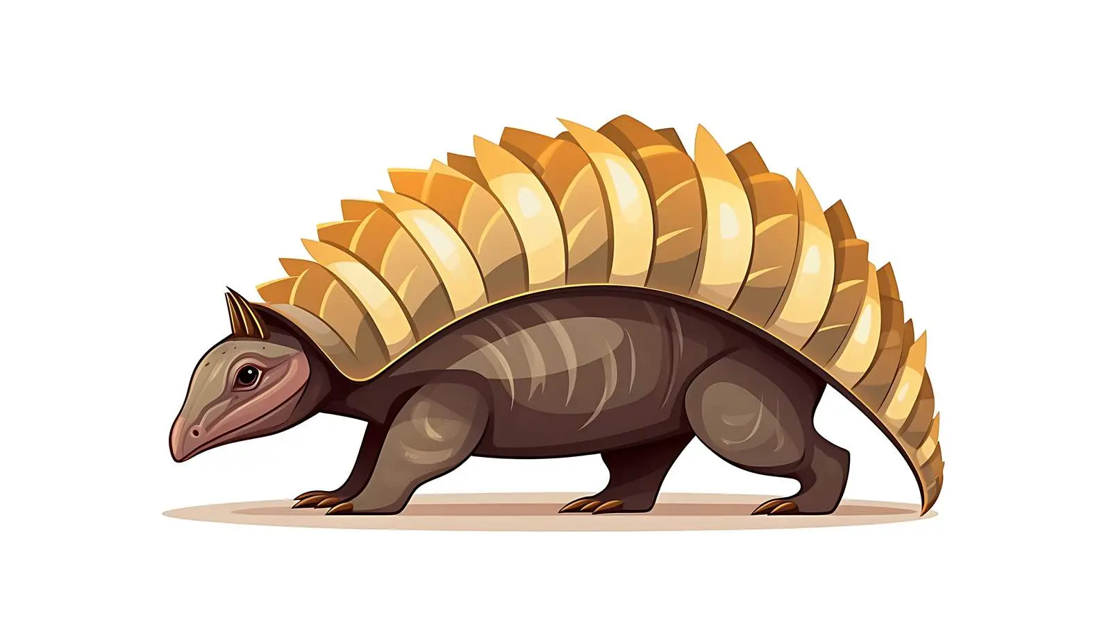 Cartoon Armadillo Vector Illustration — free download from Dotvec
