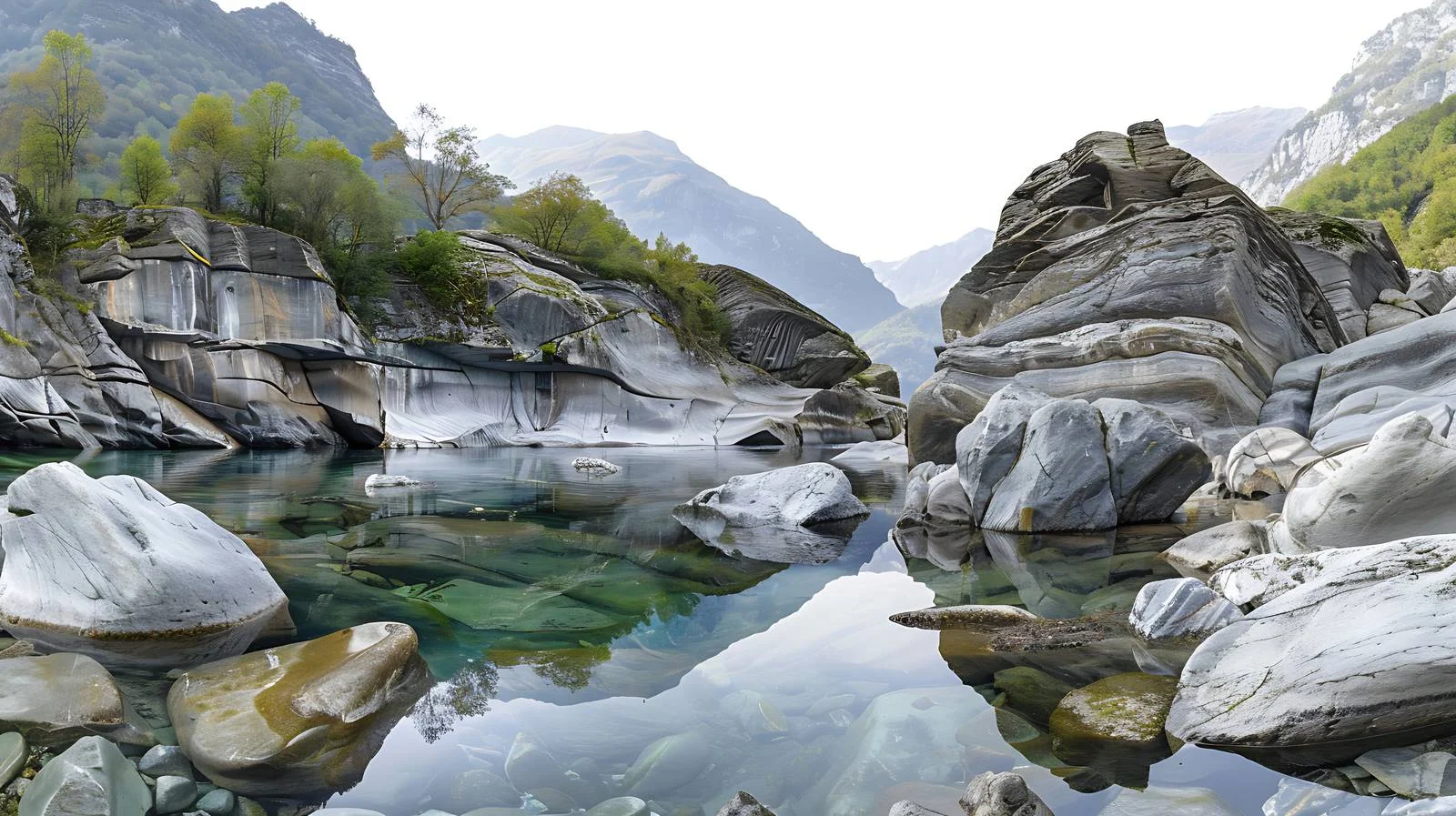 Verzasca Valley Isolated White Background — free download from Dotvec