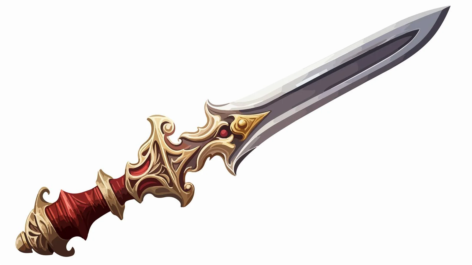 Cartoon Sword Illustration — free download from Dotvec
