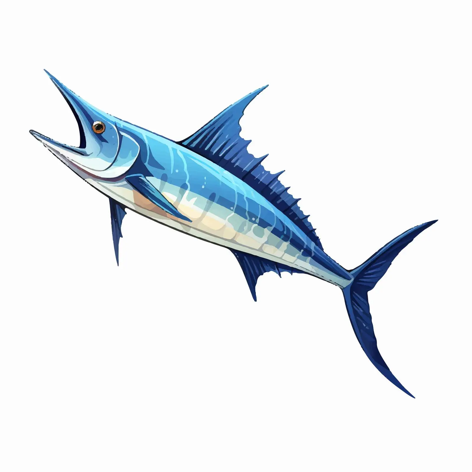 Swordfish Vector Illustration on White Background — free download from Dotvec