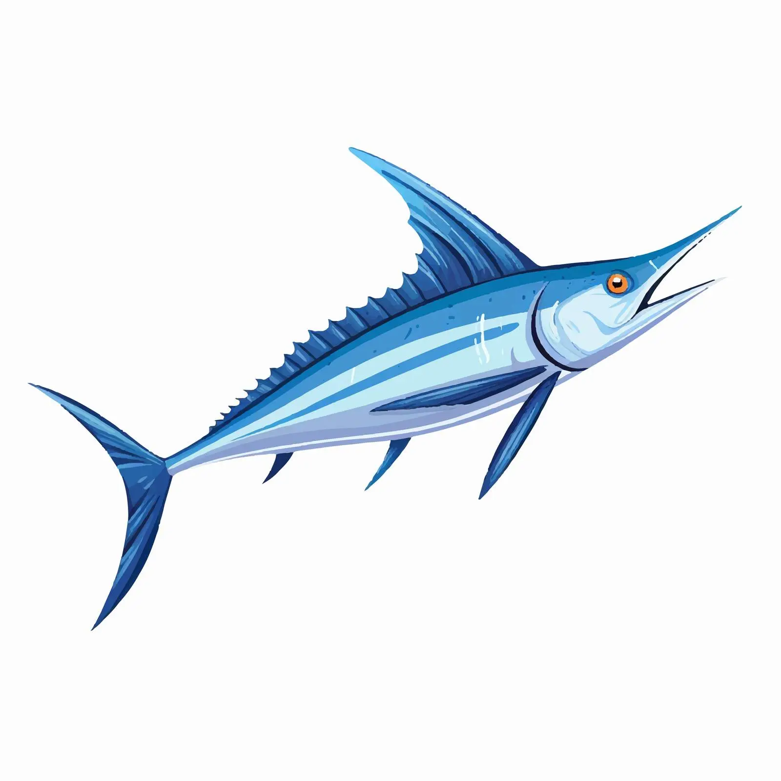 Swordfish Vector Illustration on White Background — free download from Dotvec