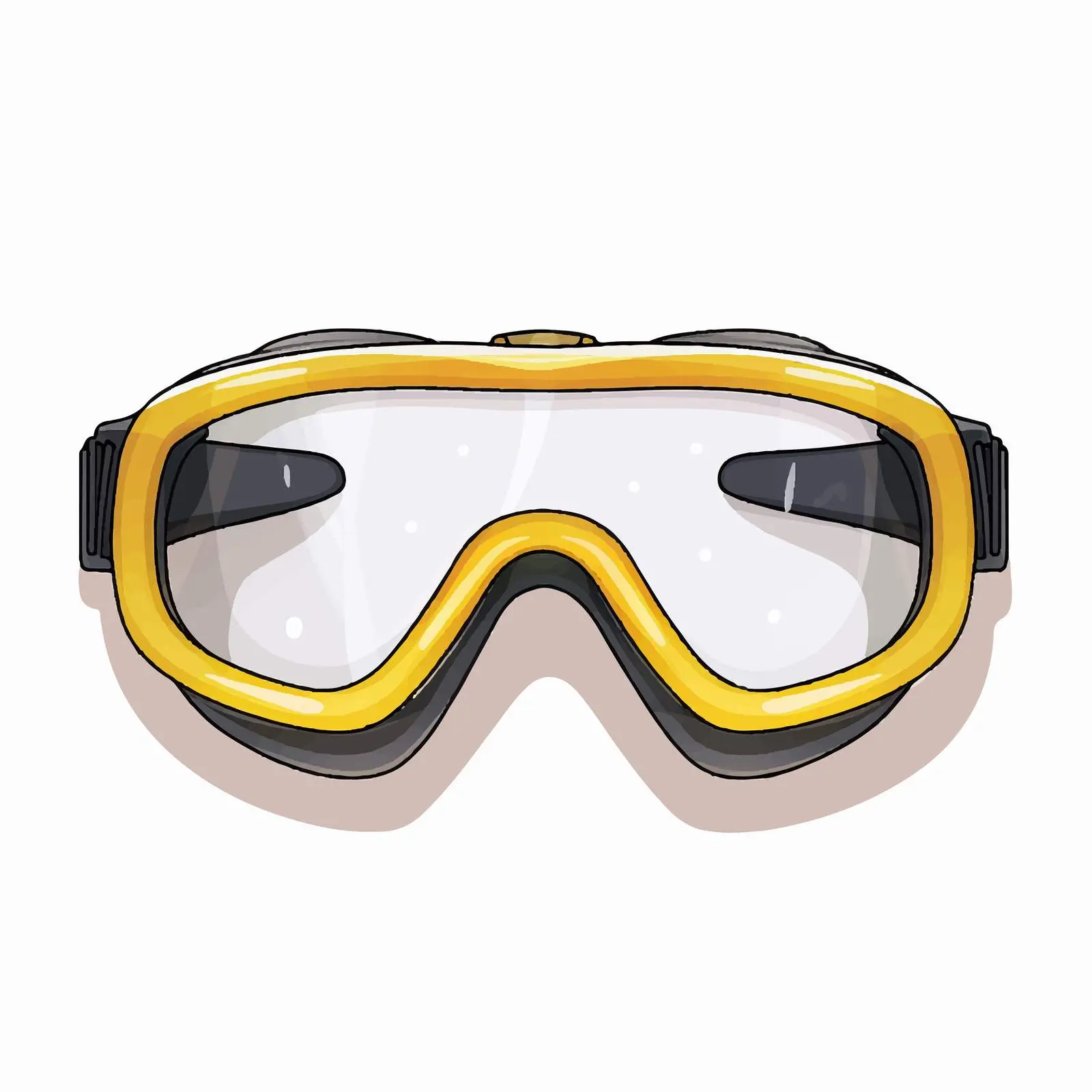 Safety Glasses Vector Illustration on White Background — free download from Dotvec