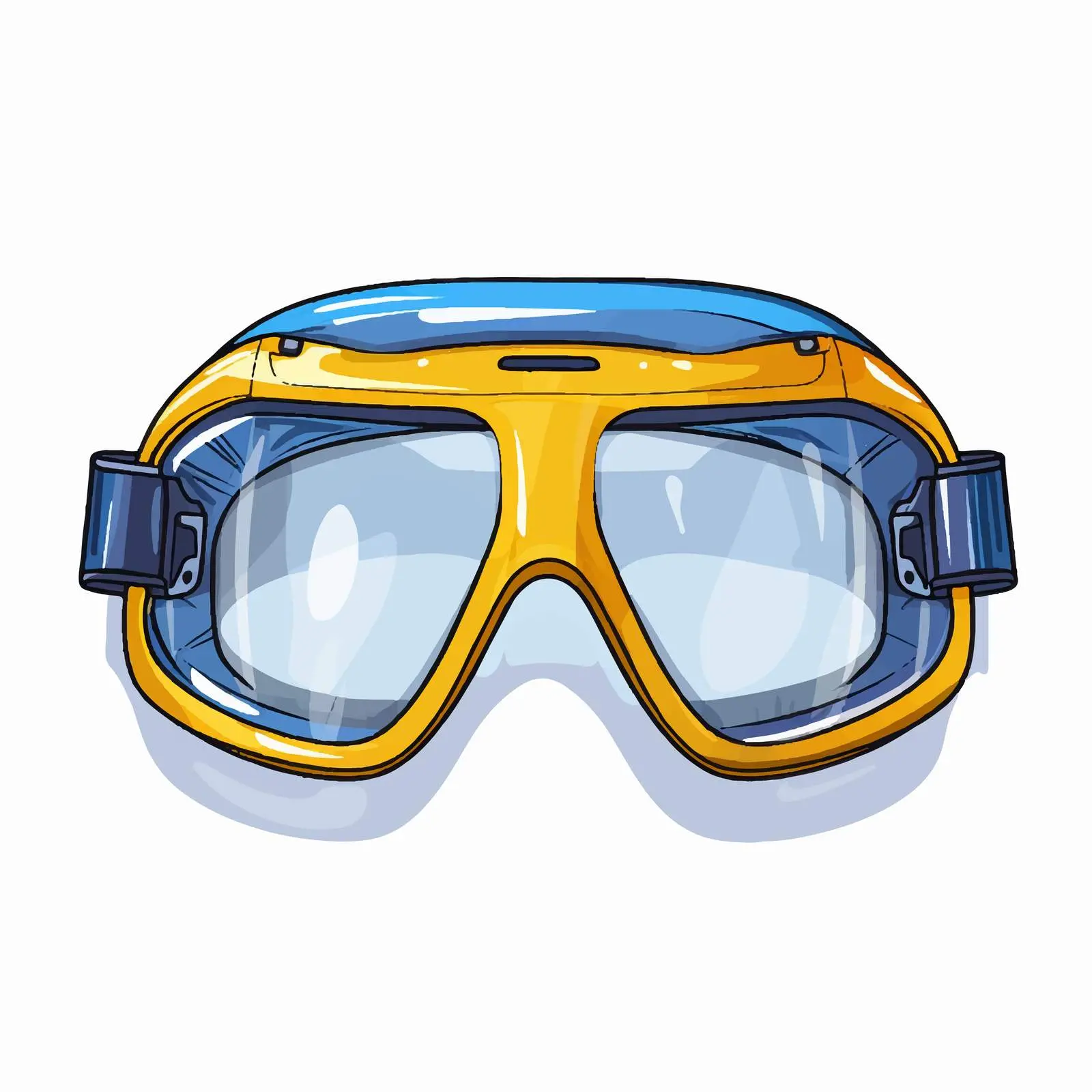Safety Glasses Vector Illustration on White Background — free download from Dotvec