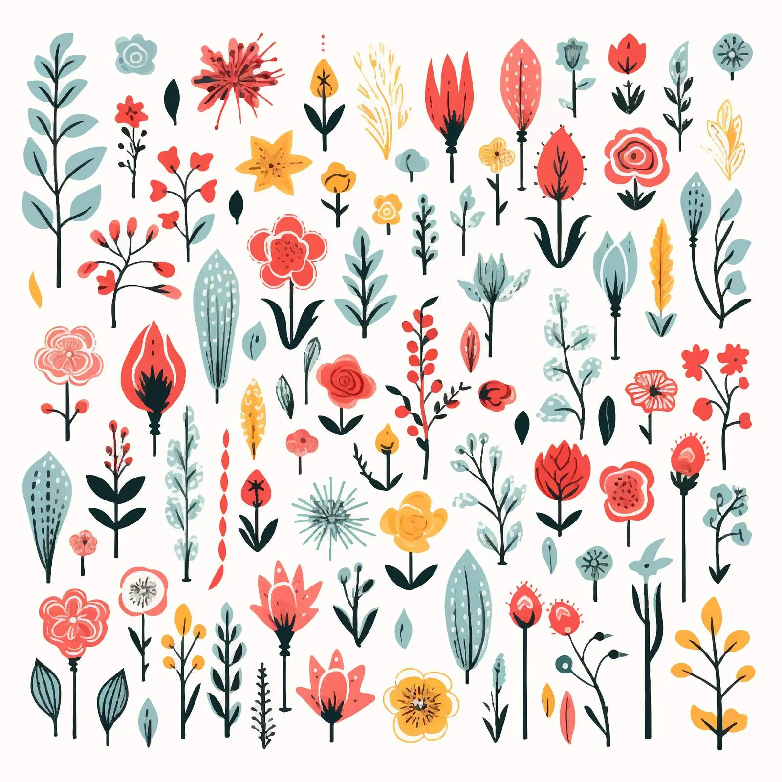 Doodle Style Symbols and Punctuation Marks Illustration – free digital drawing image from Dotvec