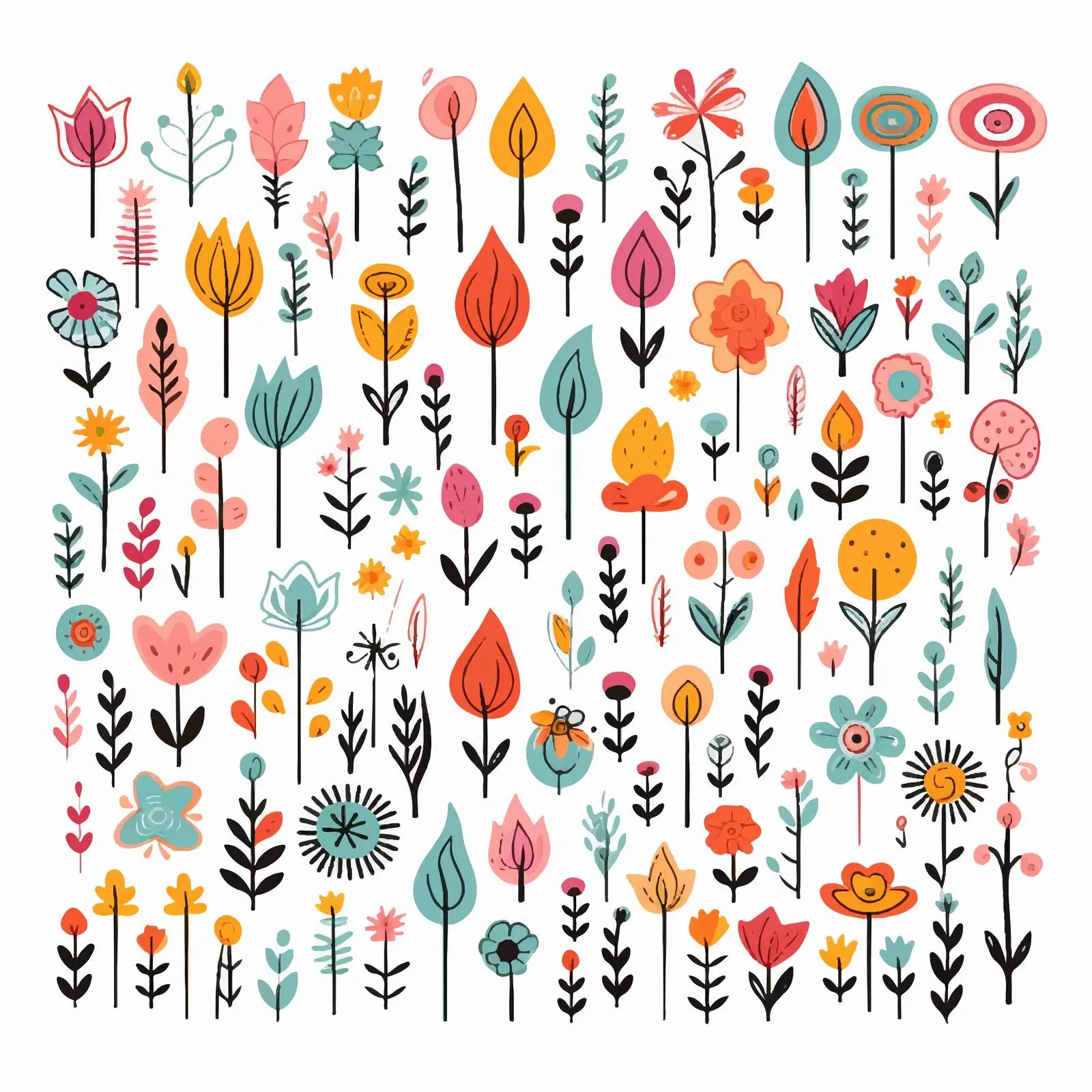 Brush-Doodle Symbols and Punctuation Marks Vector — free download from Dotvec