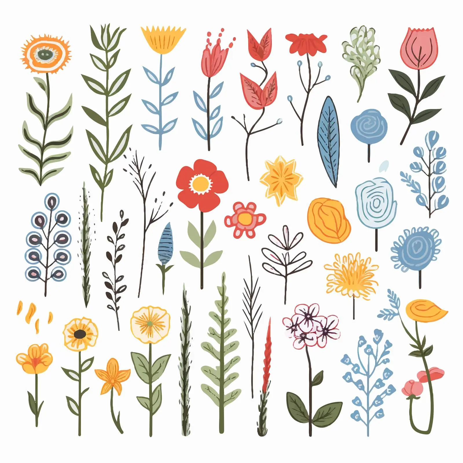 Brush Doodle Symbols and Punctuation Marks — free download from Dotvec