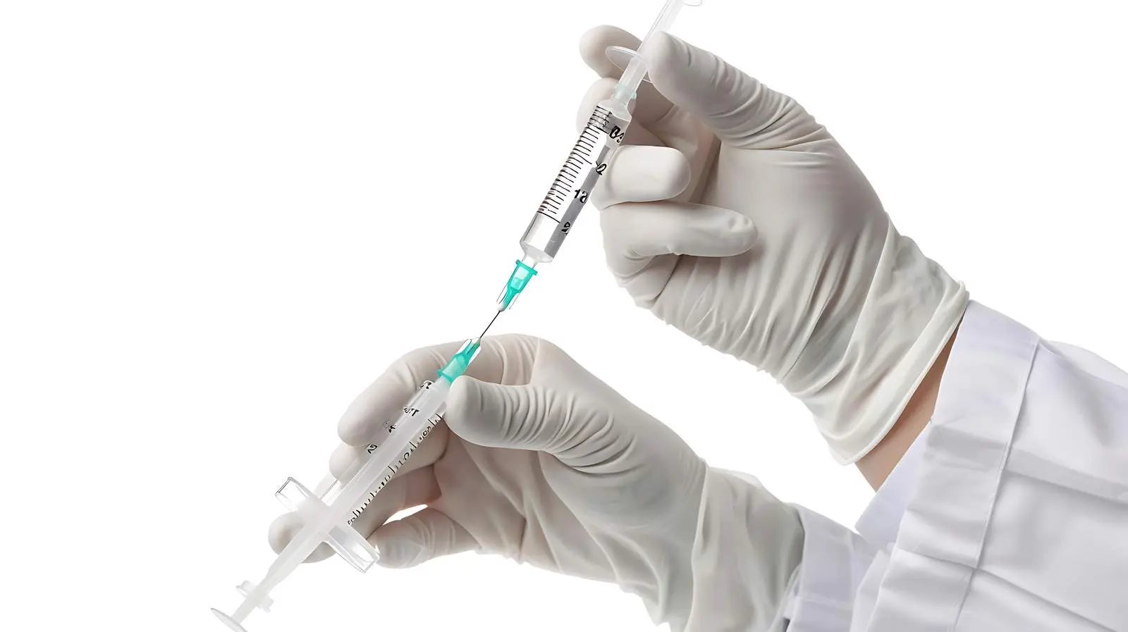 Doctor Holding Syringe Close-Up in Isolated Background – free preventive care image from Dotvec
