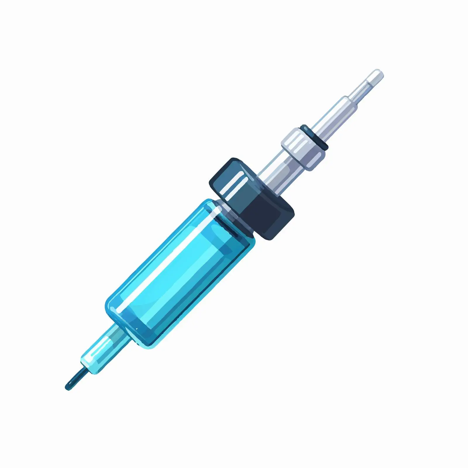 Cartoon Syringe Vector Illustration – free healthcare symbol image from Dotvec