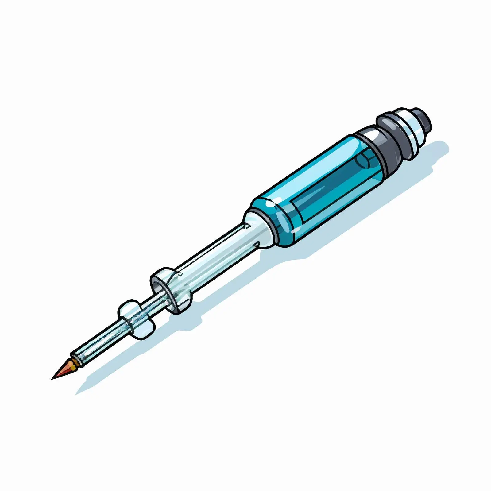 Cartoon Syringe Vector Illustration for Design — free download from Dotvec
