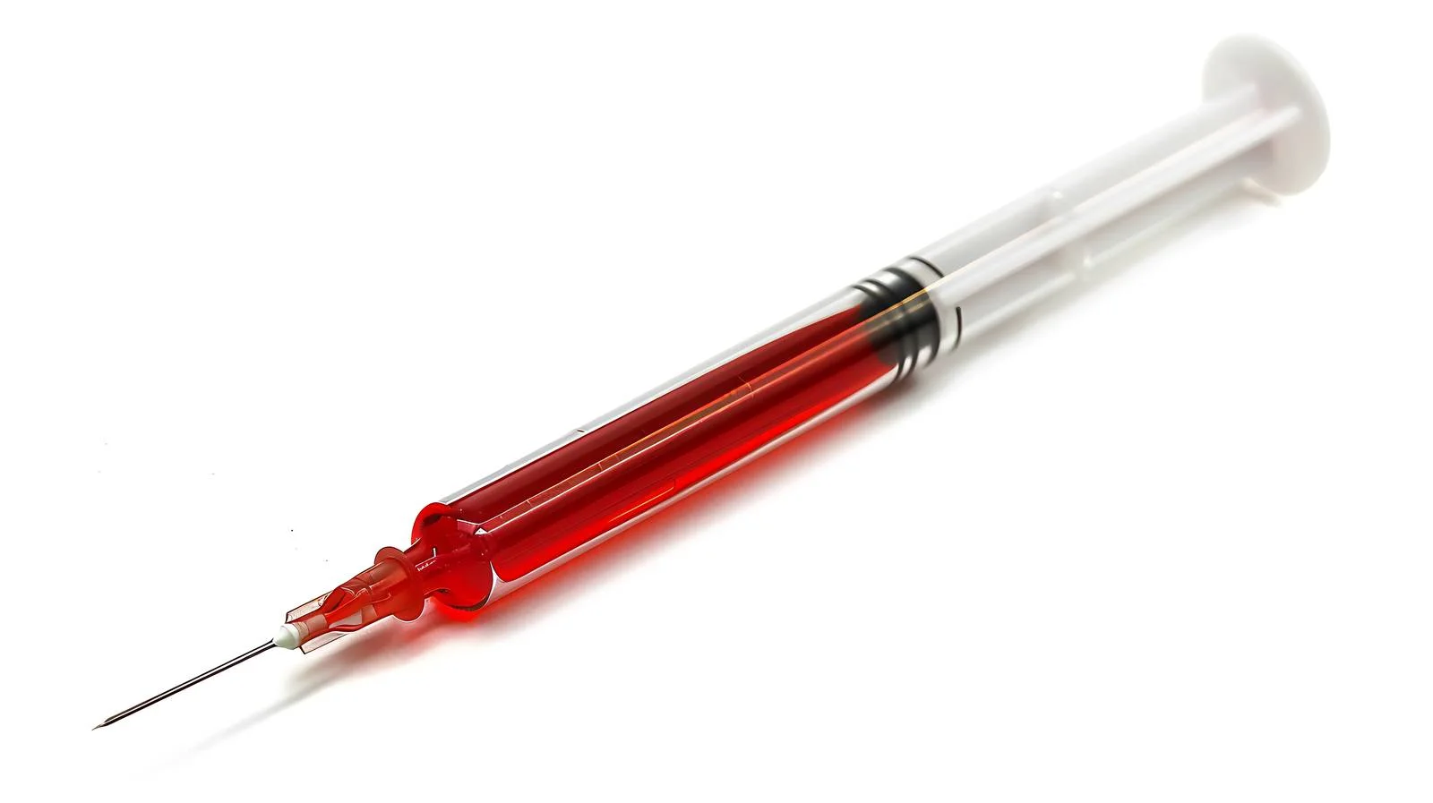 Red Liquid Syringe on White Background — free download from Dotvec