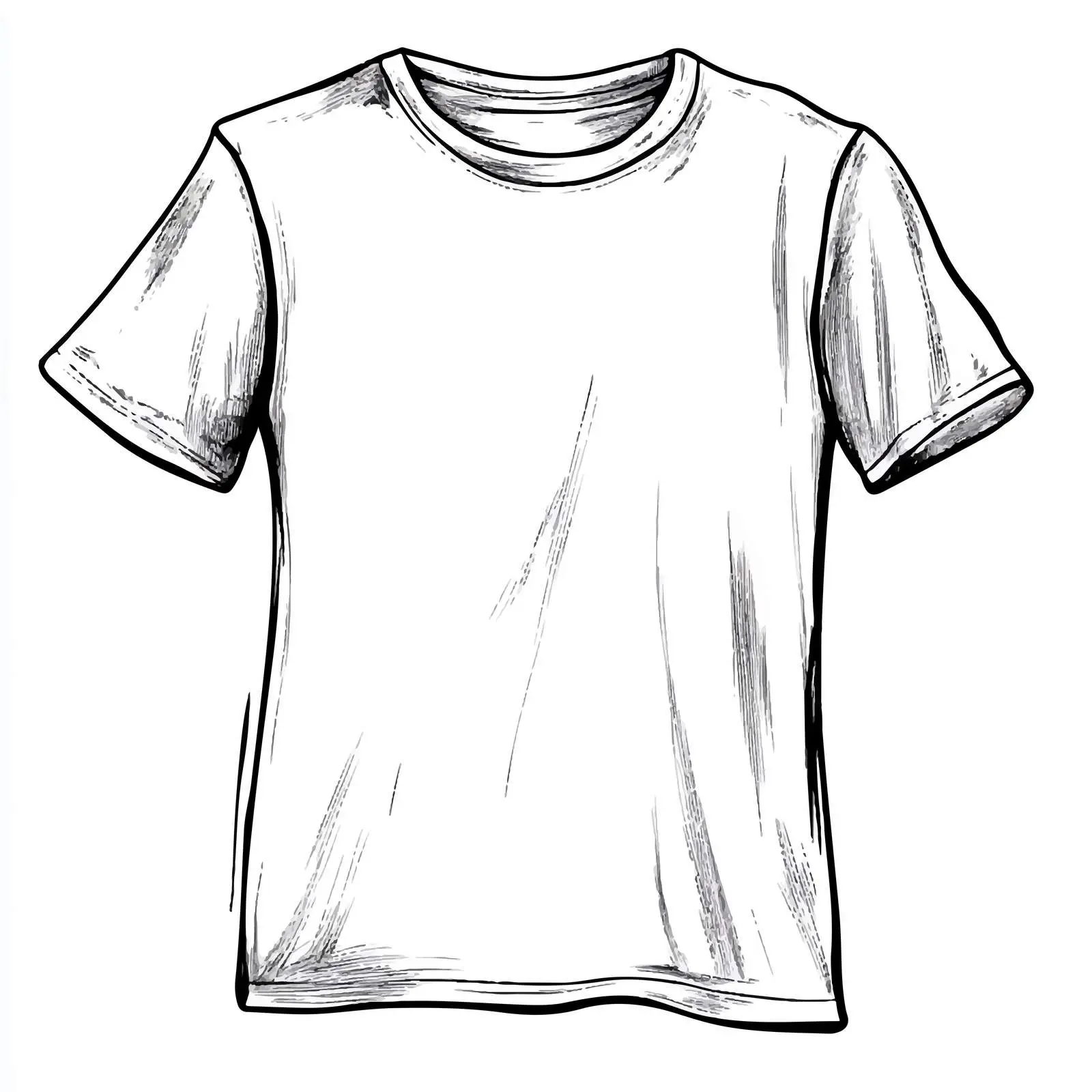 Black and White Cartoon T-Shirt Vector Design — free download from Dotvec