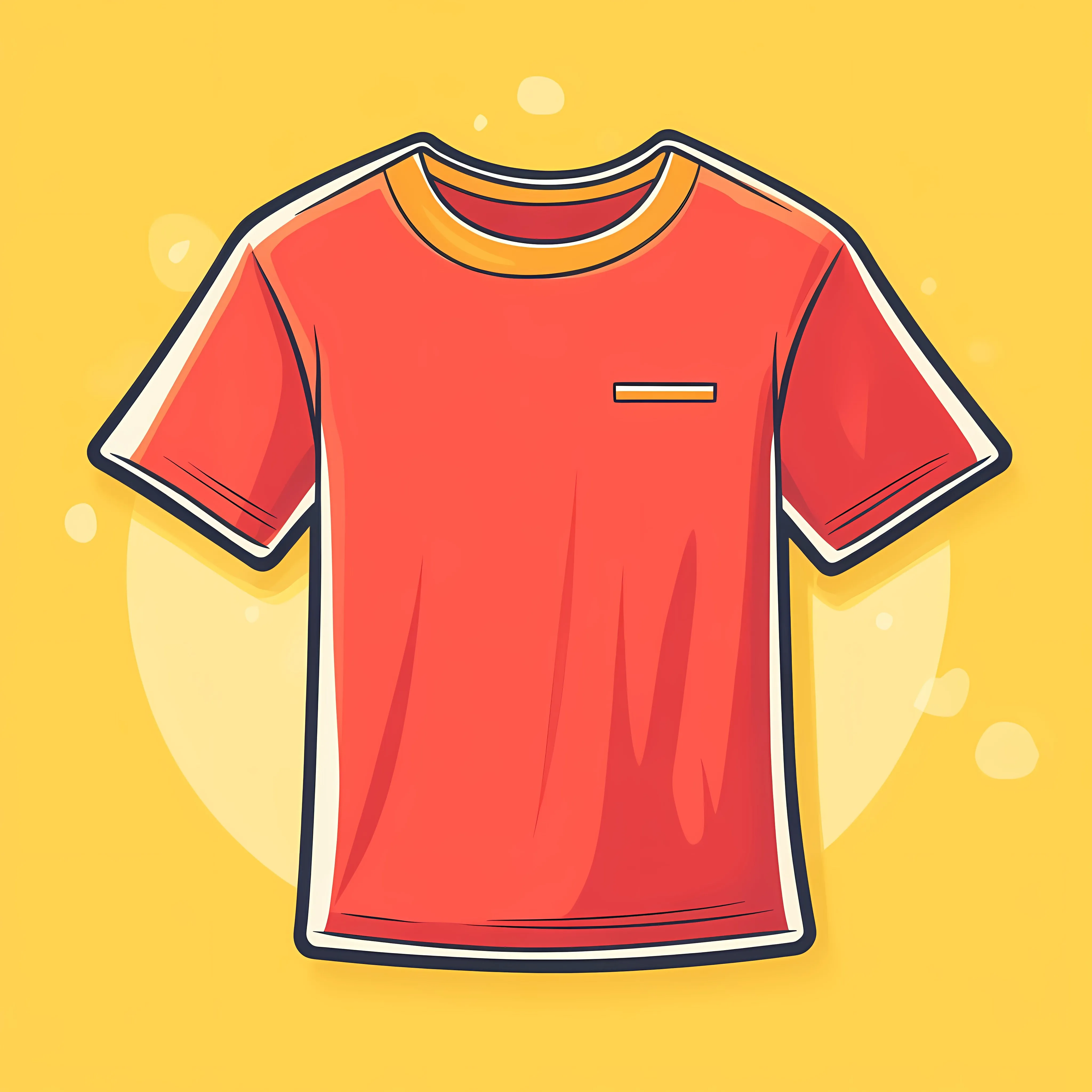 Mini T-Shirt Flat Vector Illustration in Frame — free download from Dotvec