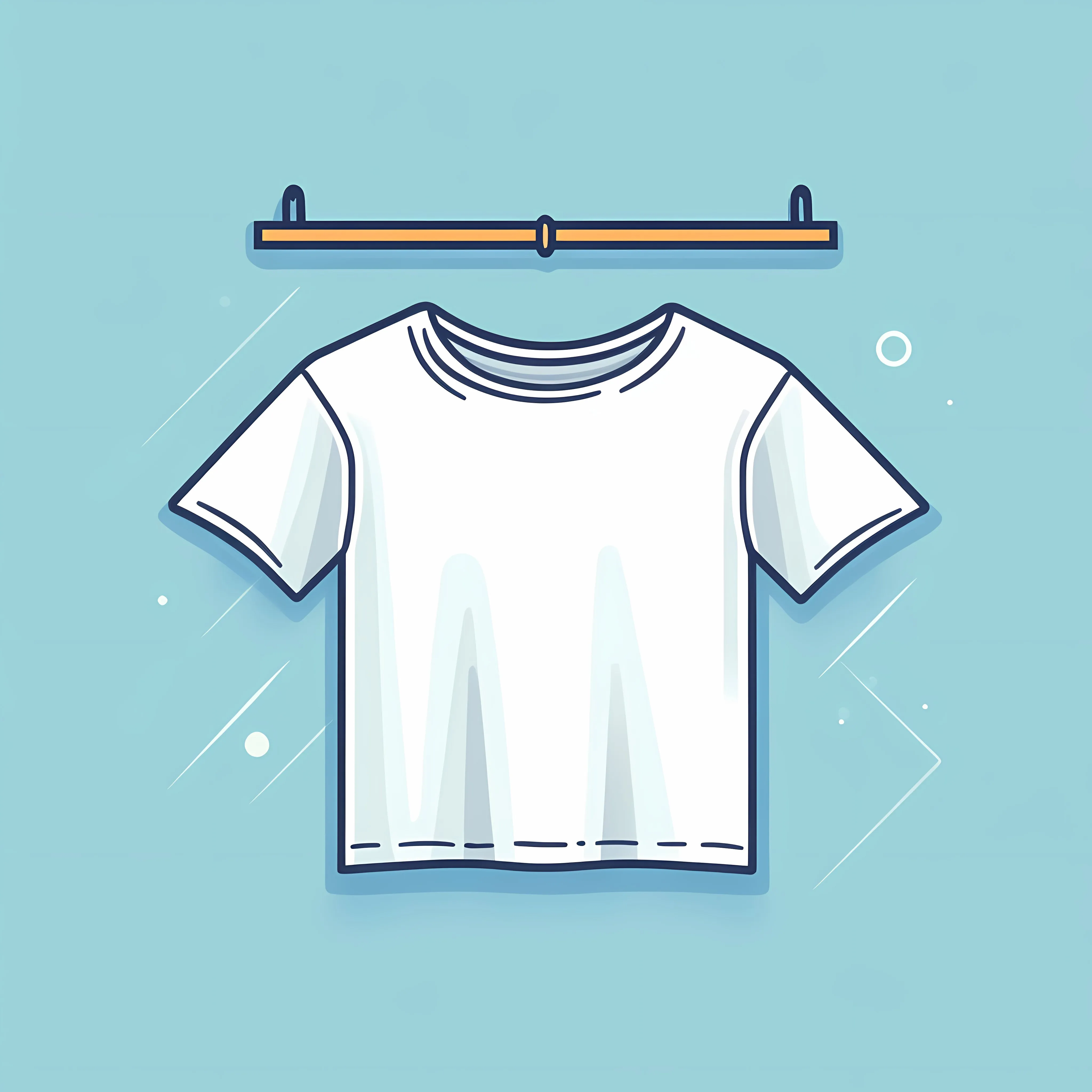 T-shirt Flat Vector Illustration in Frame — free download from Dotvec