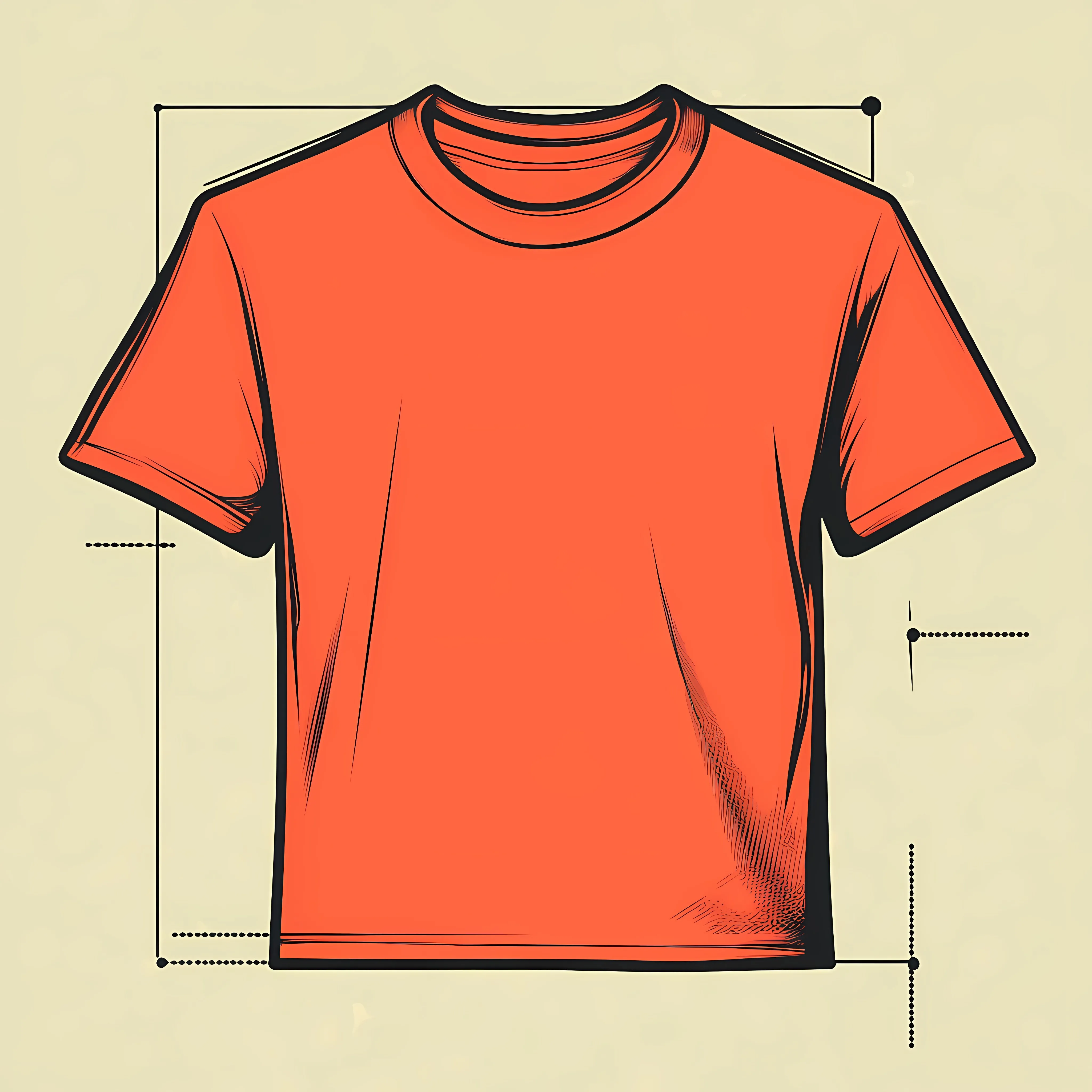Framed Mini T-Shirt Flat Vector Illustration — free download from Dotvec