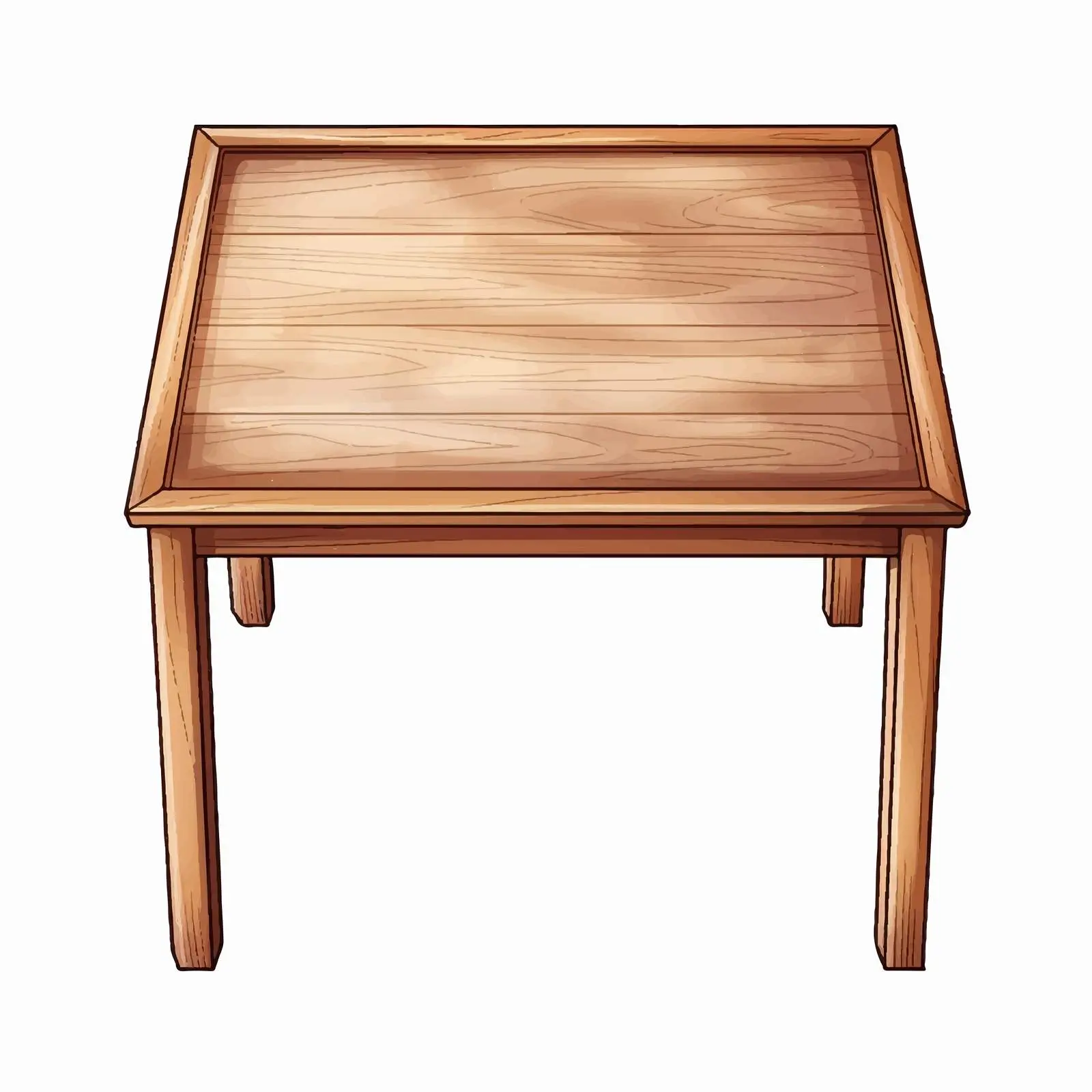 Vector Table Frame Illustration on White Background – free stylized frames image from Dotvec