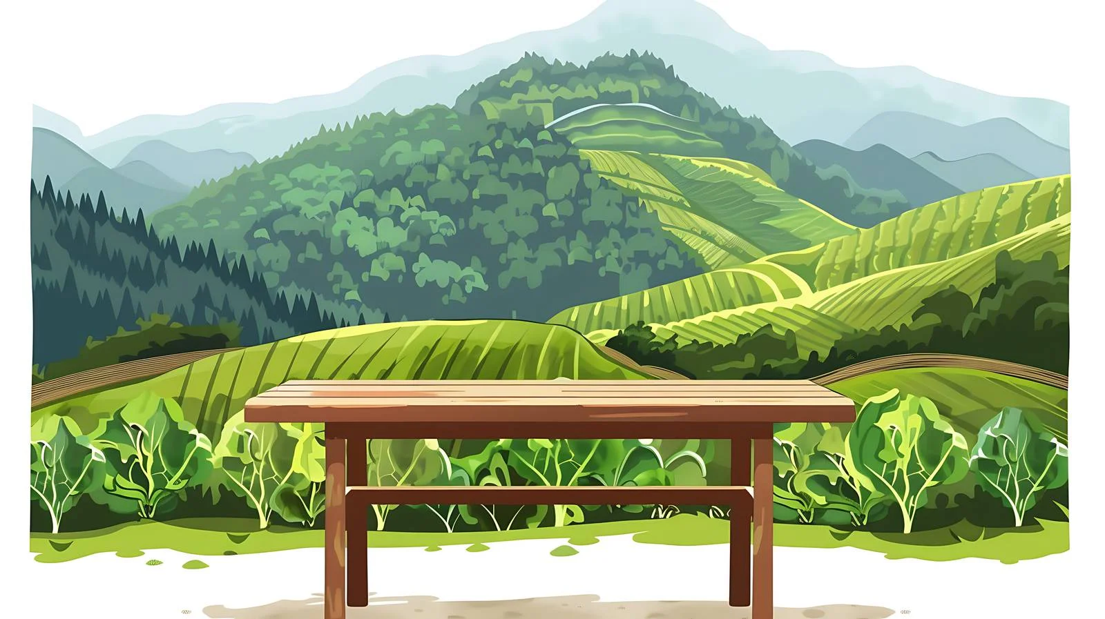 Vegetable Display Table Setting — free download from Dotvec