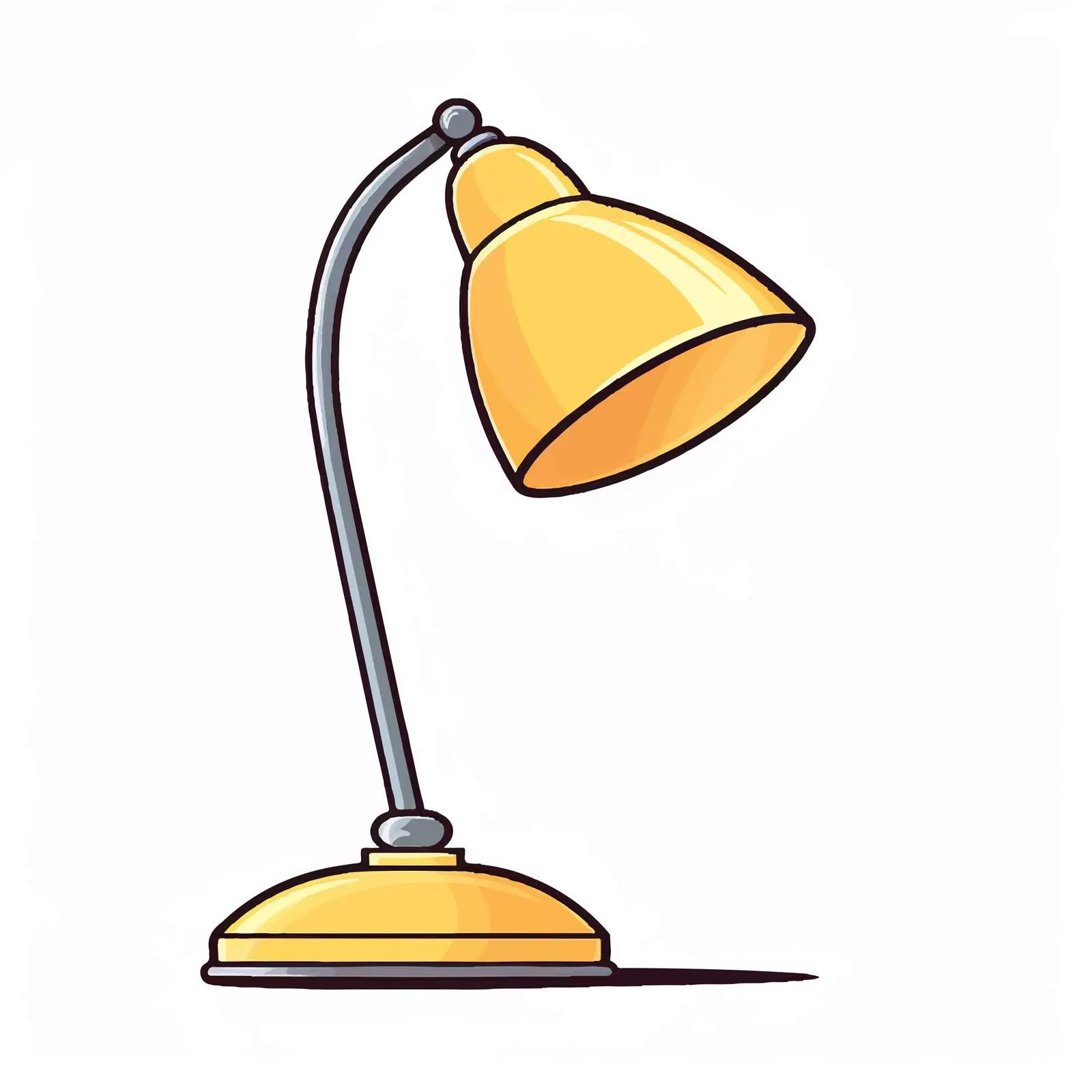 Cartoon Vector Illustration of Table Lamp — free download from Dotvec