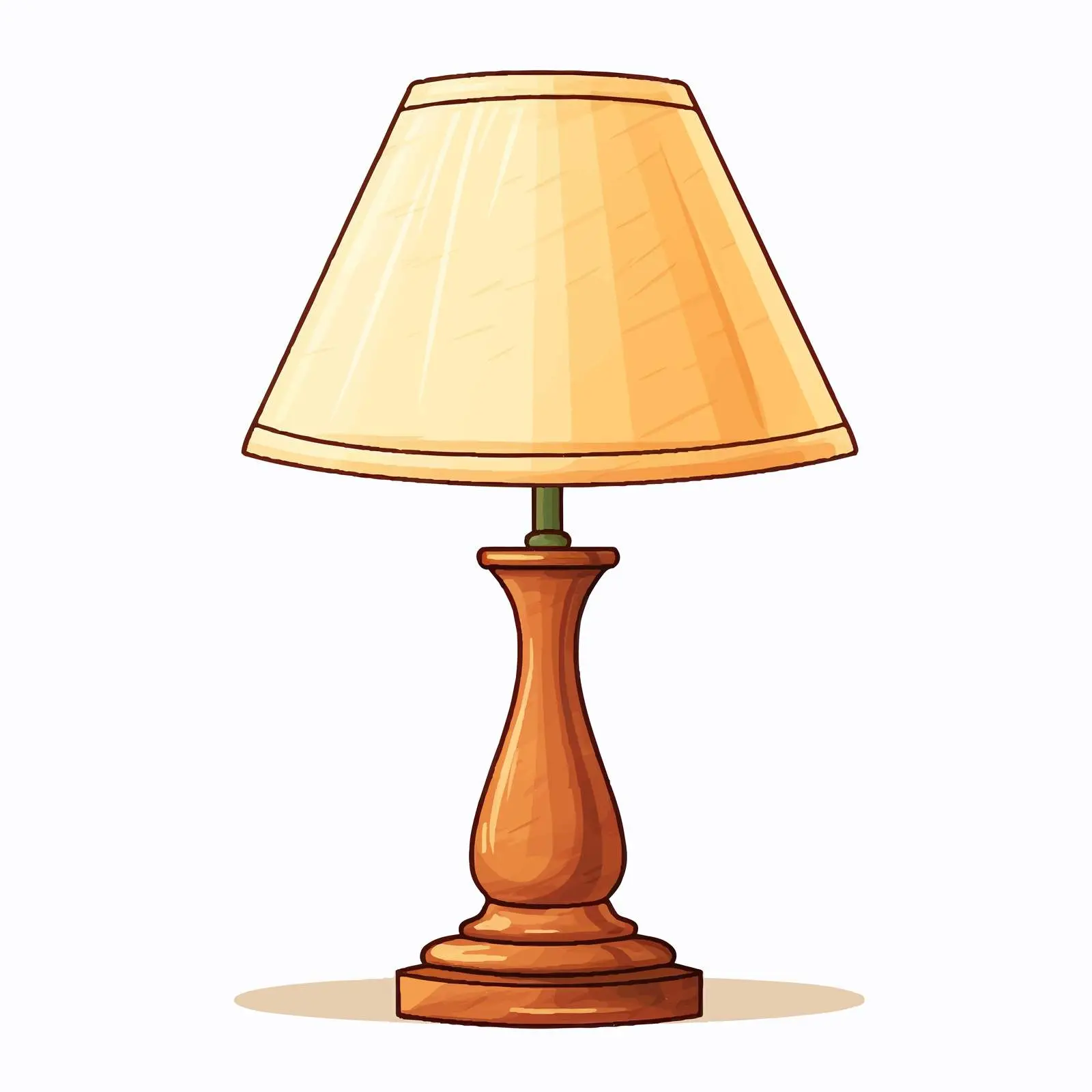 Table Lamp Vector Illustration on White Background – free lamps image from Dotvec