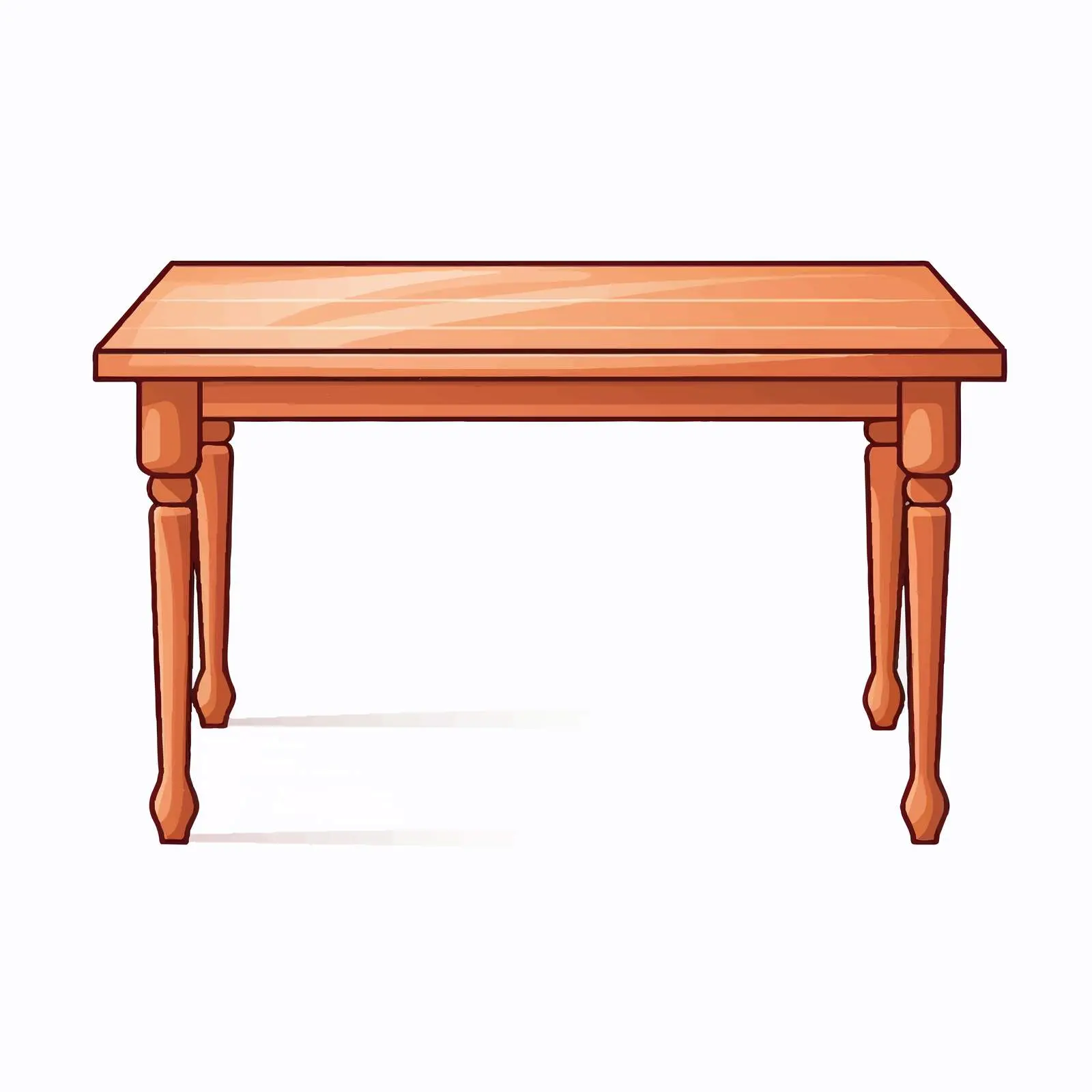 Table Line Vector Illustration on White Background — free download from Dotvec