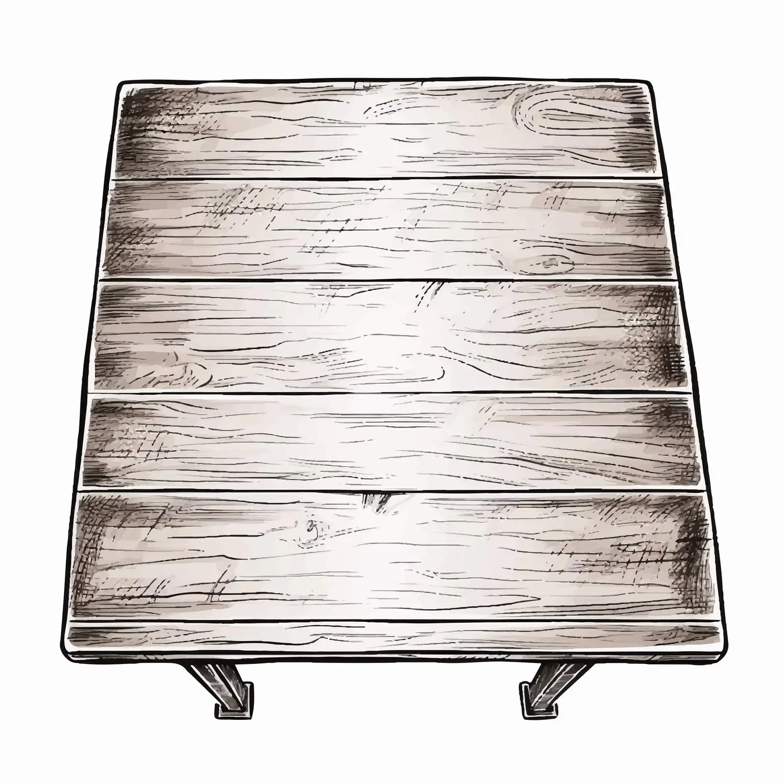 Hand-Drawn Table Vector Illustration — free download from Dotvec