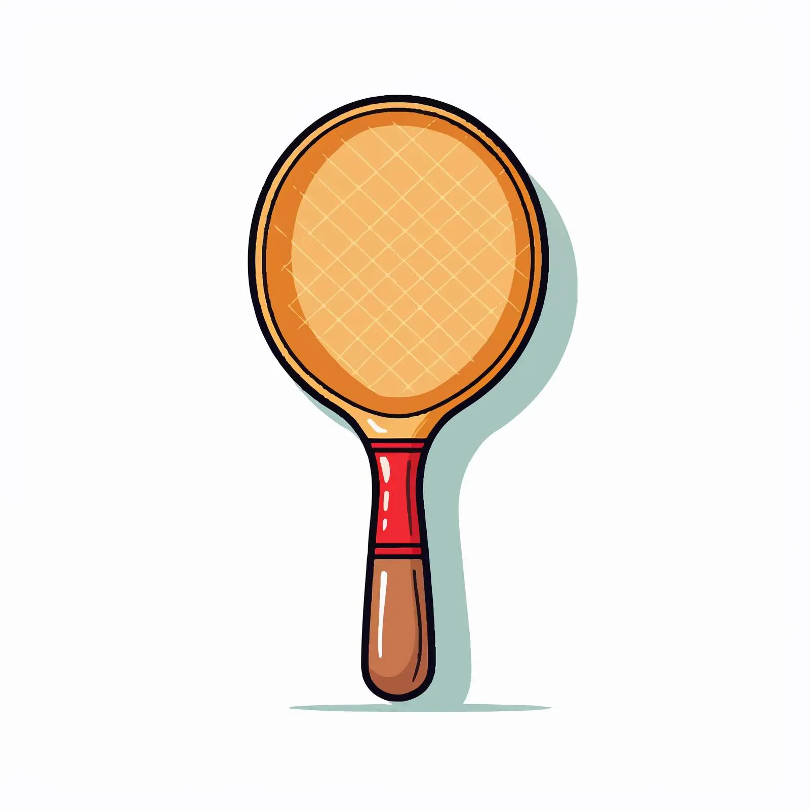Vector Illustration of Table Tennis Bat – free sport equipment image from Dotvec