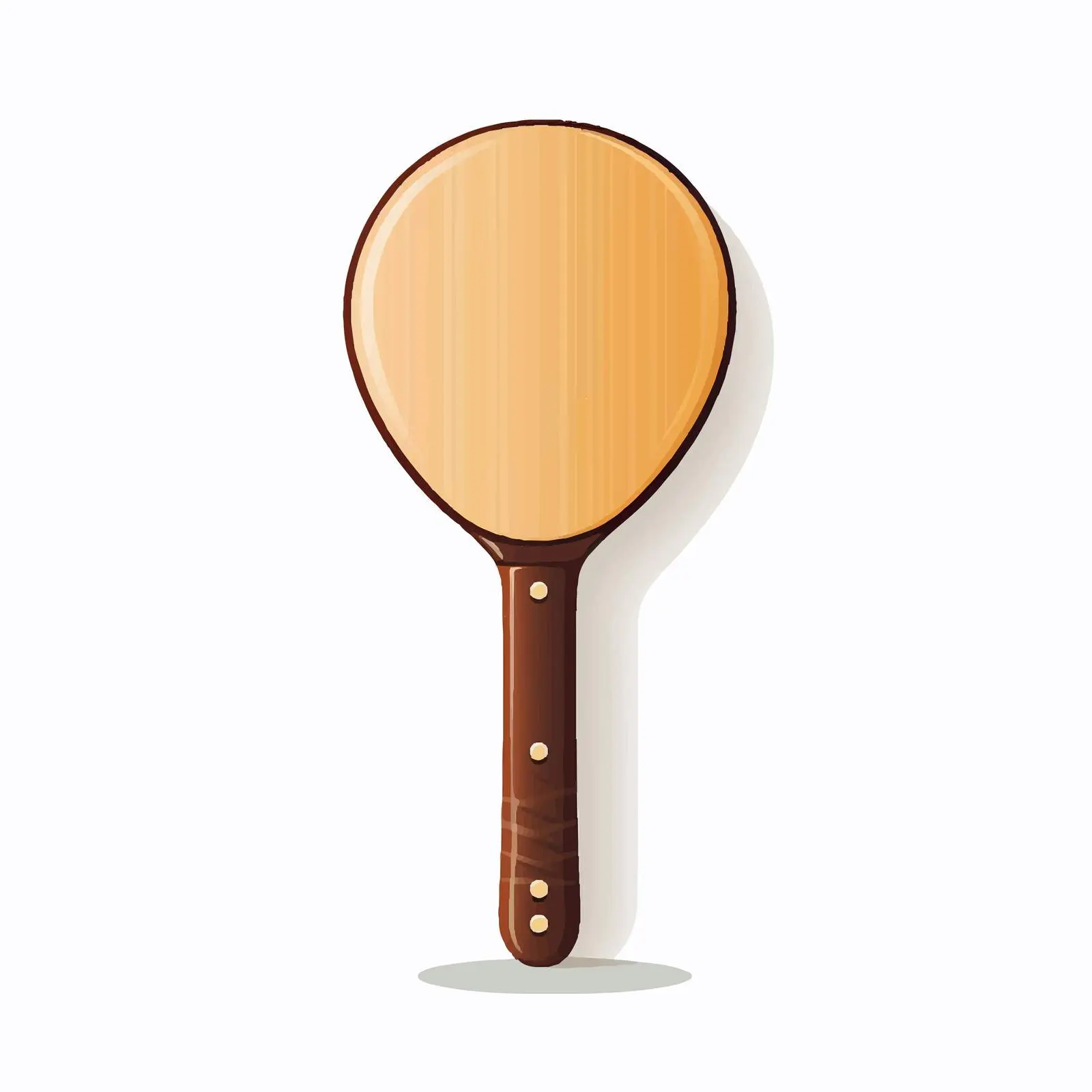 Vector Illustration of Table Tennis Bat on White Background – free bat design image from Dotvec
