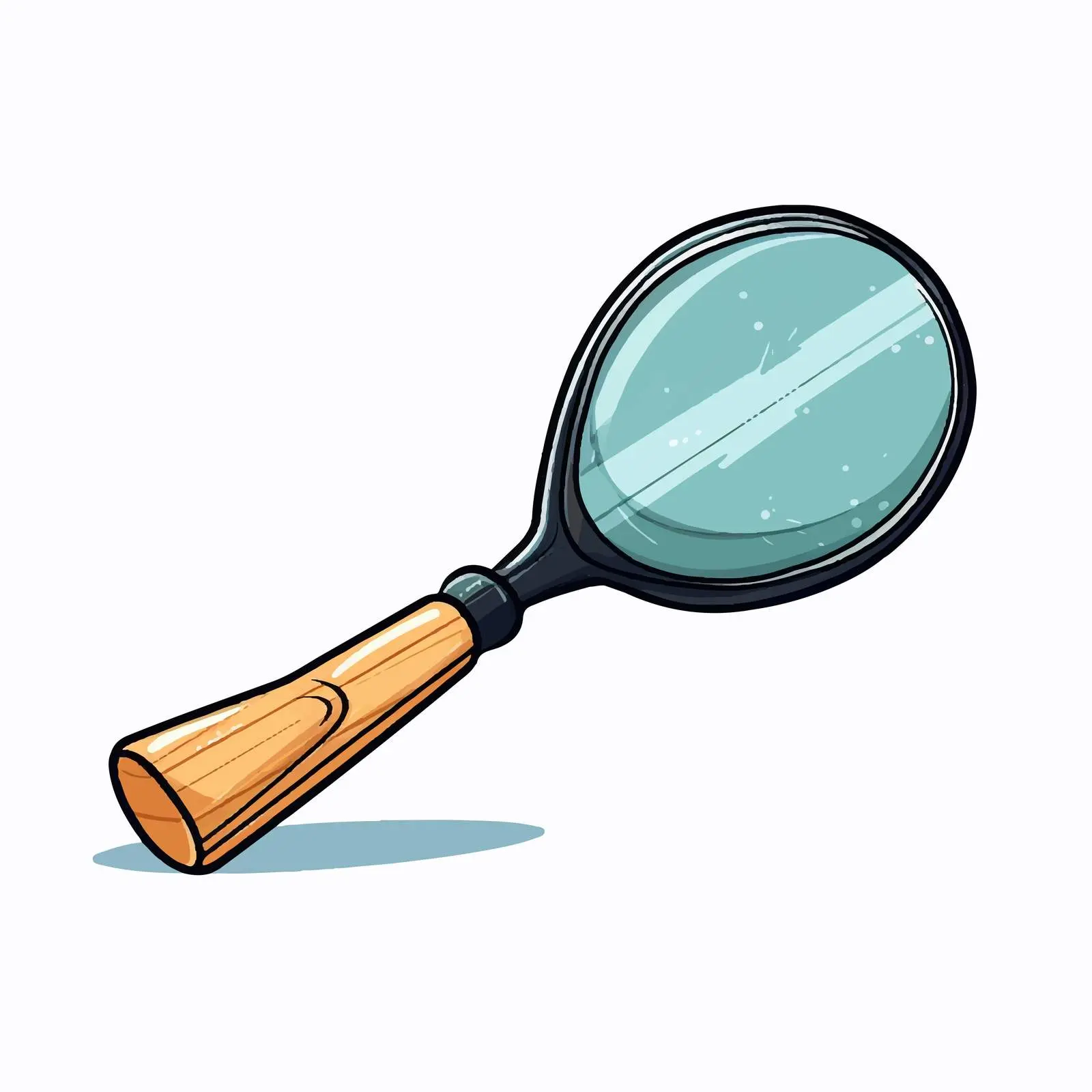 Cartoon Table Tennis Racket Vector Illustration – free recreational image from Dotvec