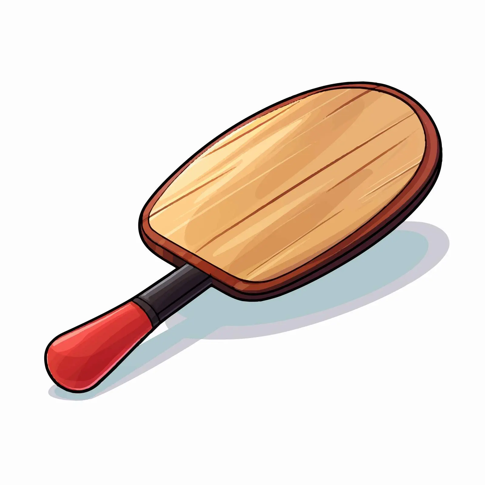 Cartoon Table Tennis Racket Vector Illustration – free recreational image from Dotvec