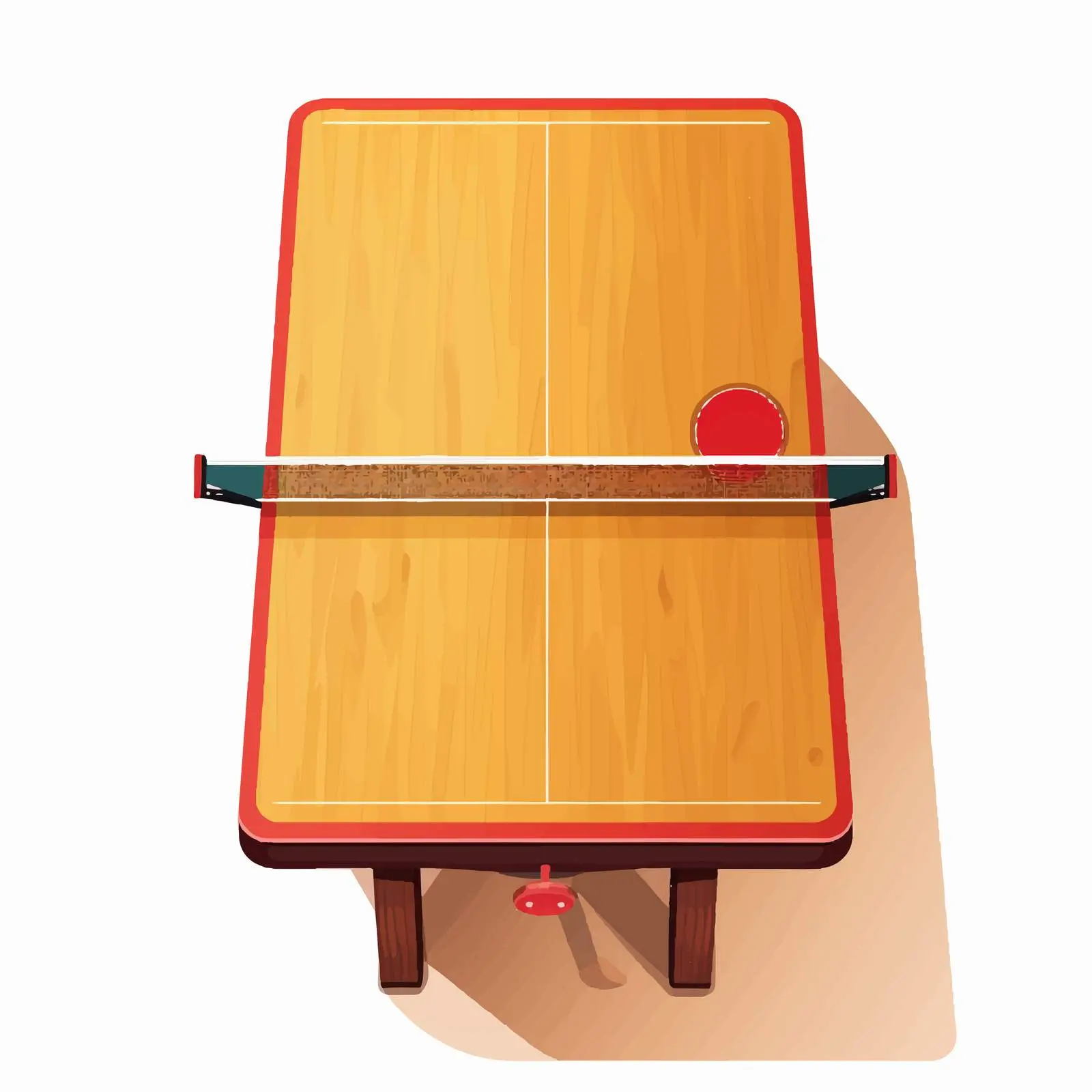 Table Tennis Table Vector Illustration on White Background – free sport equipment image from Dotvec