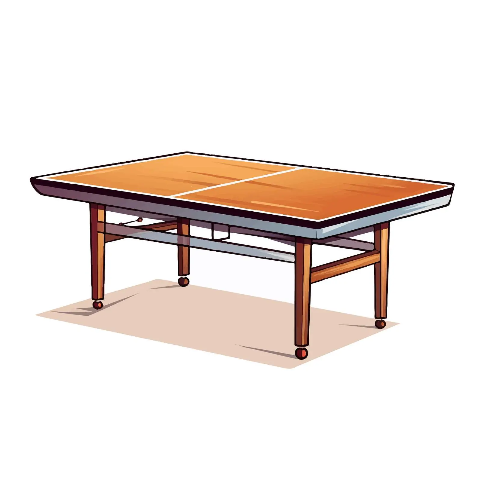 Table Tennis Table Vector Illustration on White Background — free download from Dotvec